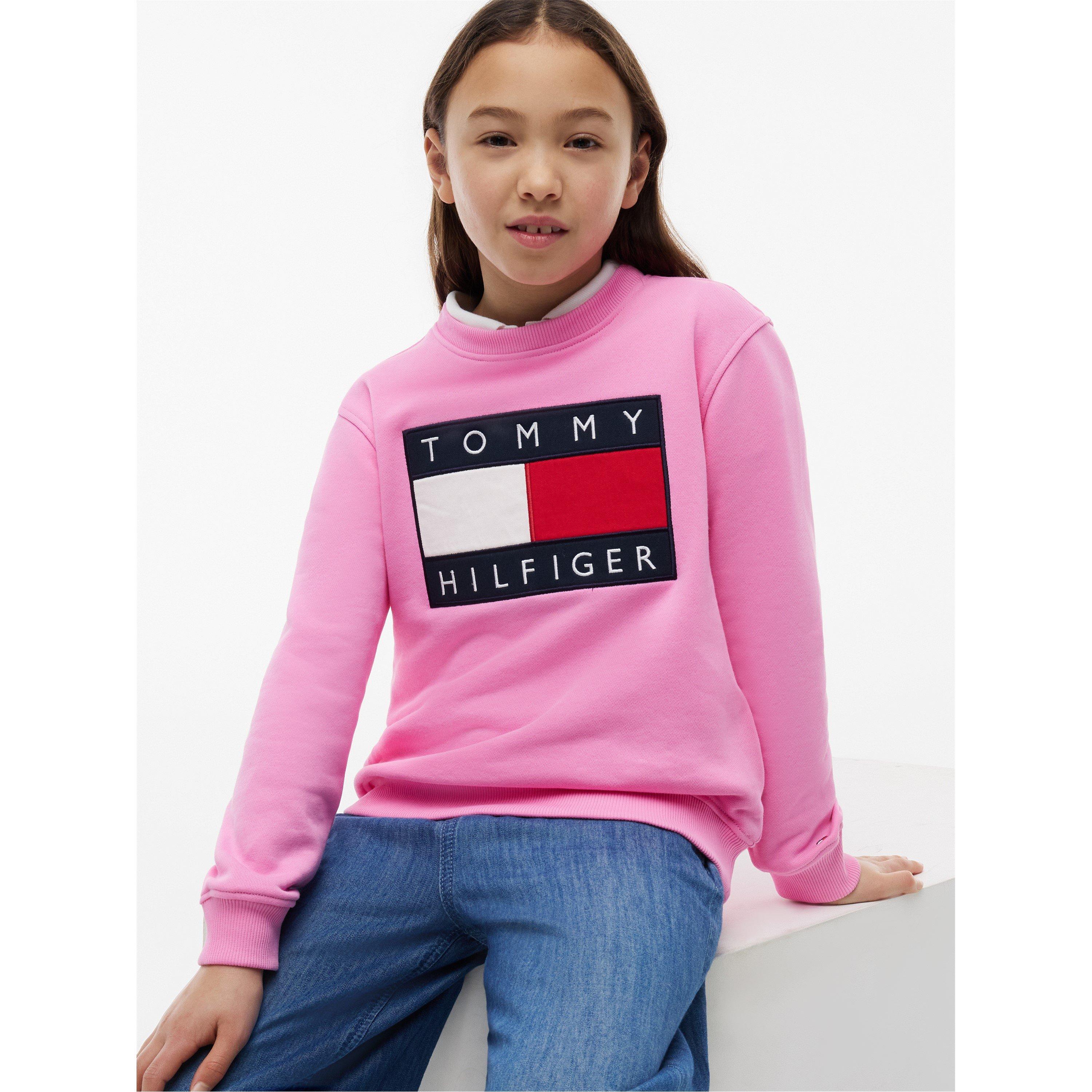 Pink Daisy TOU - Tommy Hilfiger - Kids' Crew Sweatshirt - 2