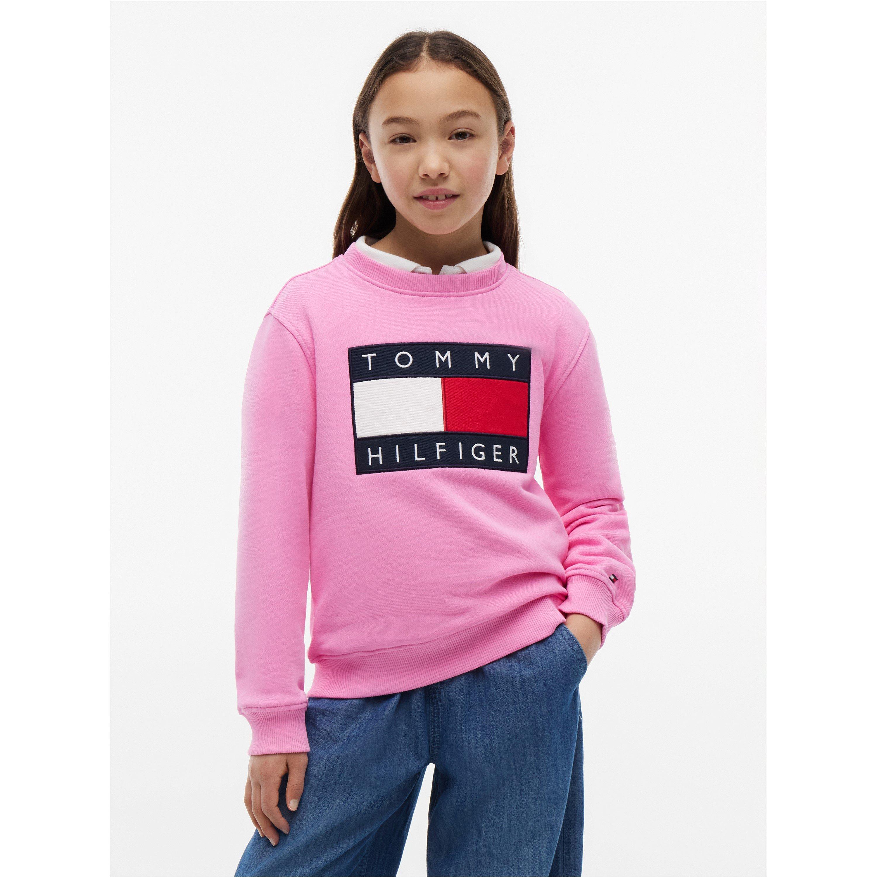 Pink Daisy TOU - Tommy Hilfiger - Kids' Crew Sweatshirt - 3