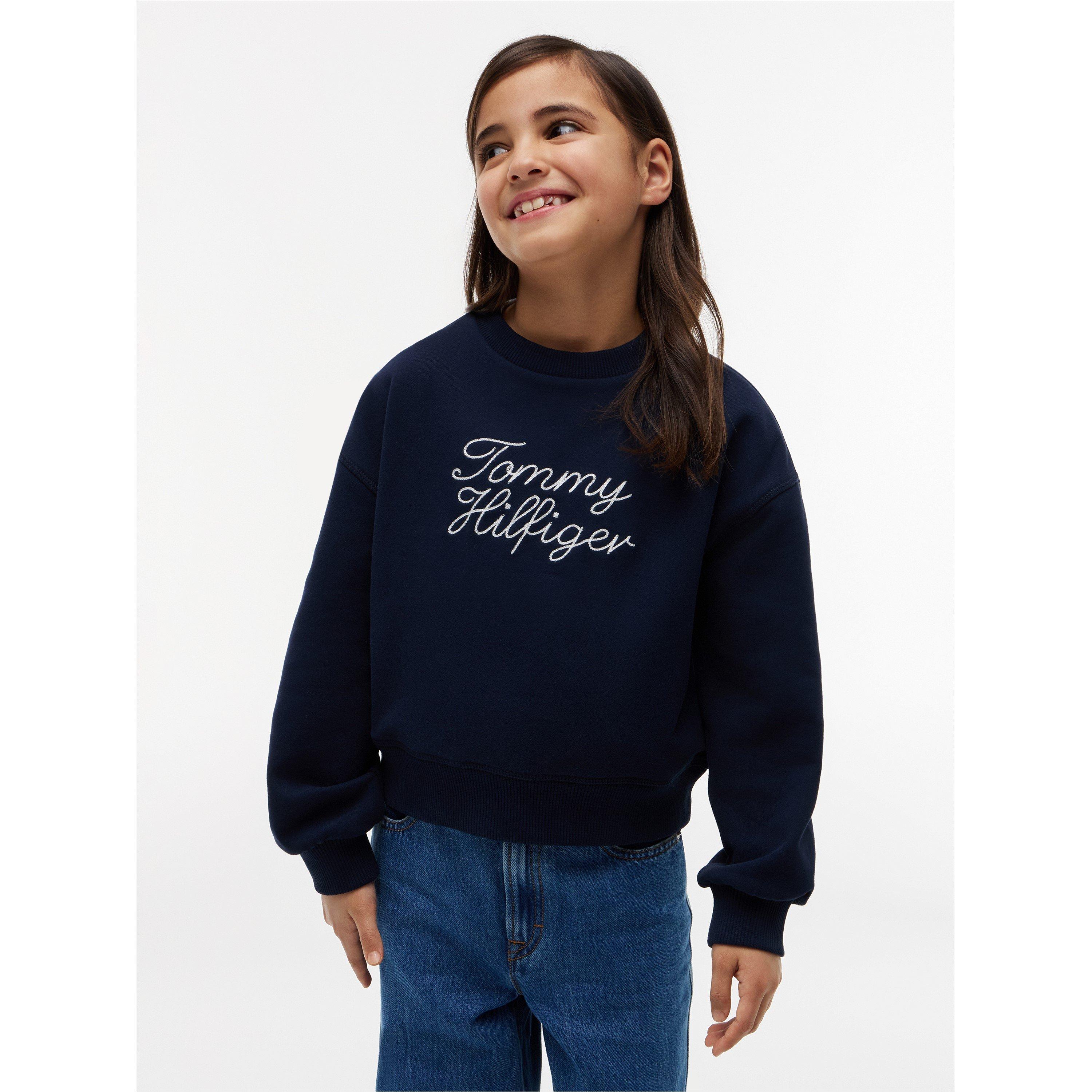 Night Navy C1G - Tommy Hilfiger - Kids' Crew Sweatshirt - 2