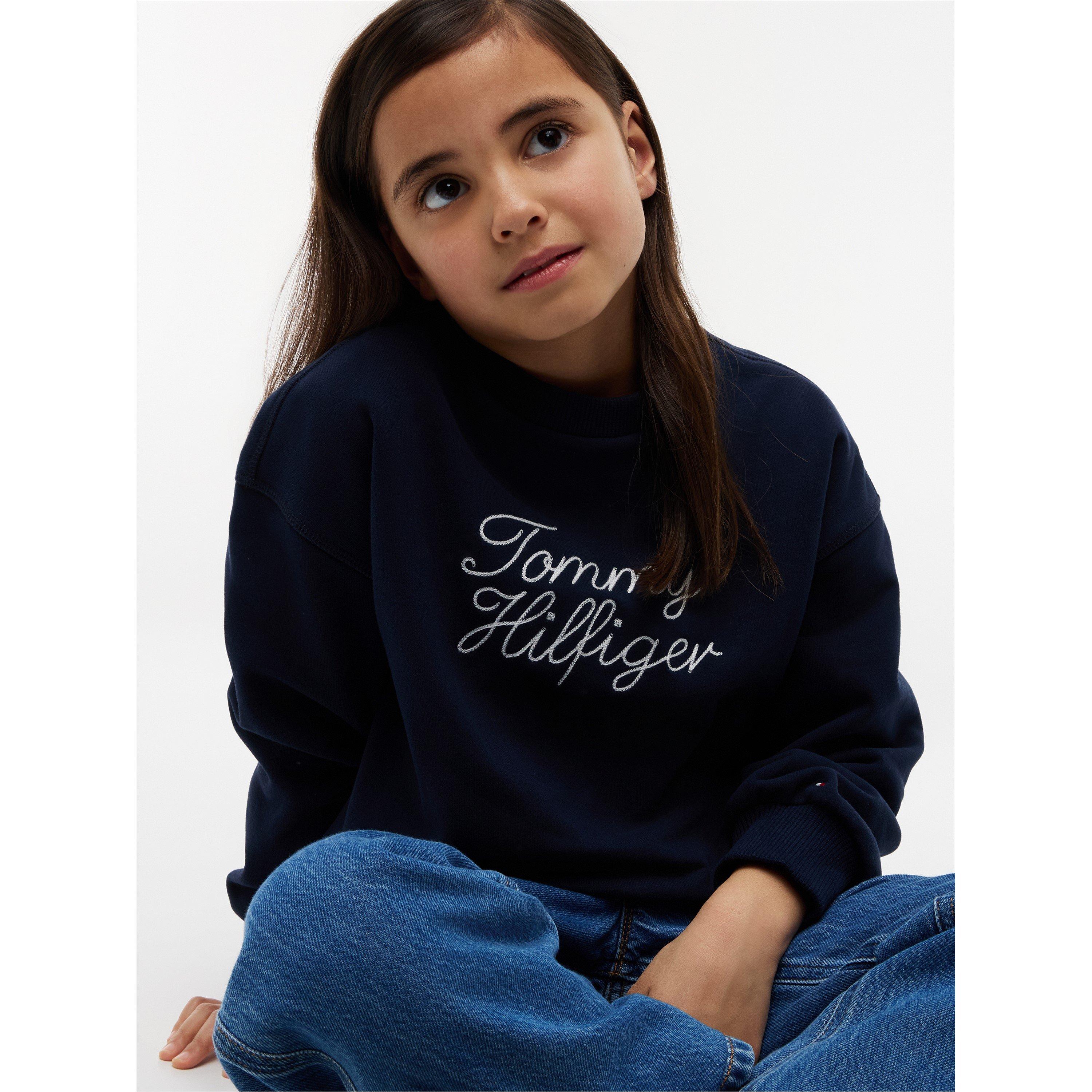Night Navy C1G - Tommy Hilfiger - Kids' Crew Sweatshirt - 3