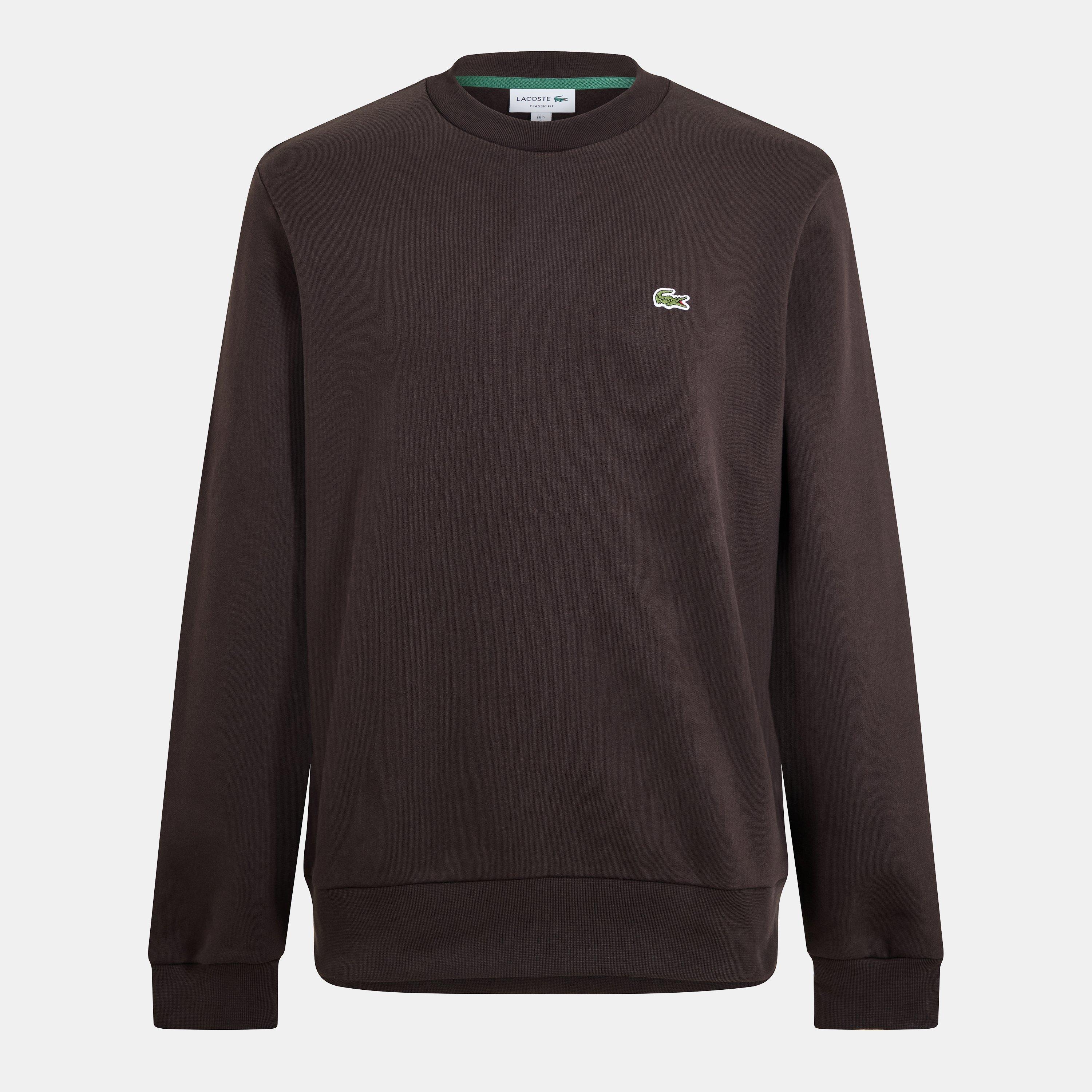 Lacoste Men's Brown Skb Small Logo Crew Sweatshirt - XL