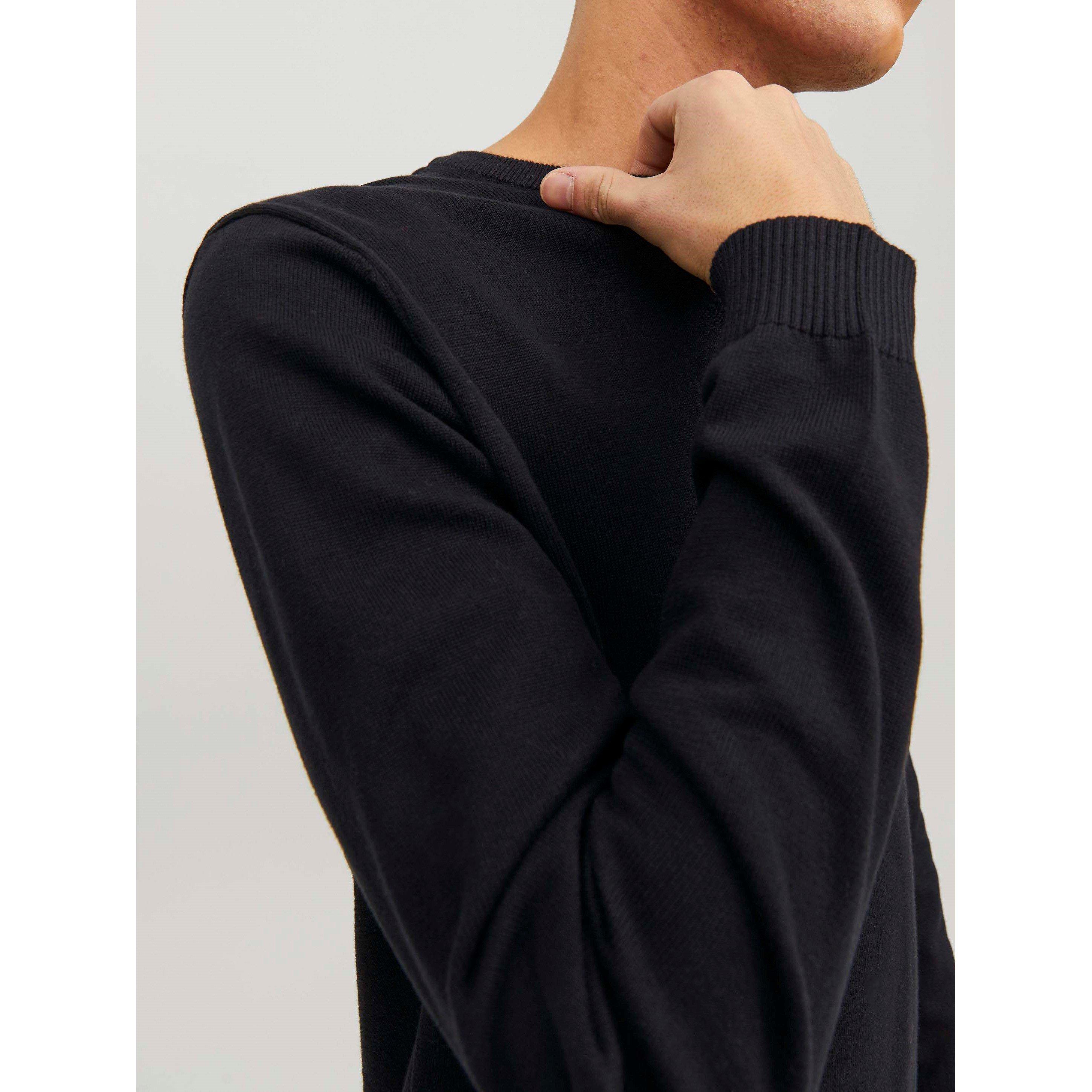 Black - Jack and Jones - Knitted Crew Neck Junior Boys - 6