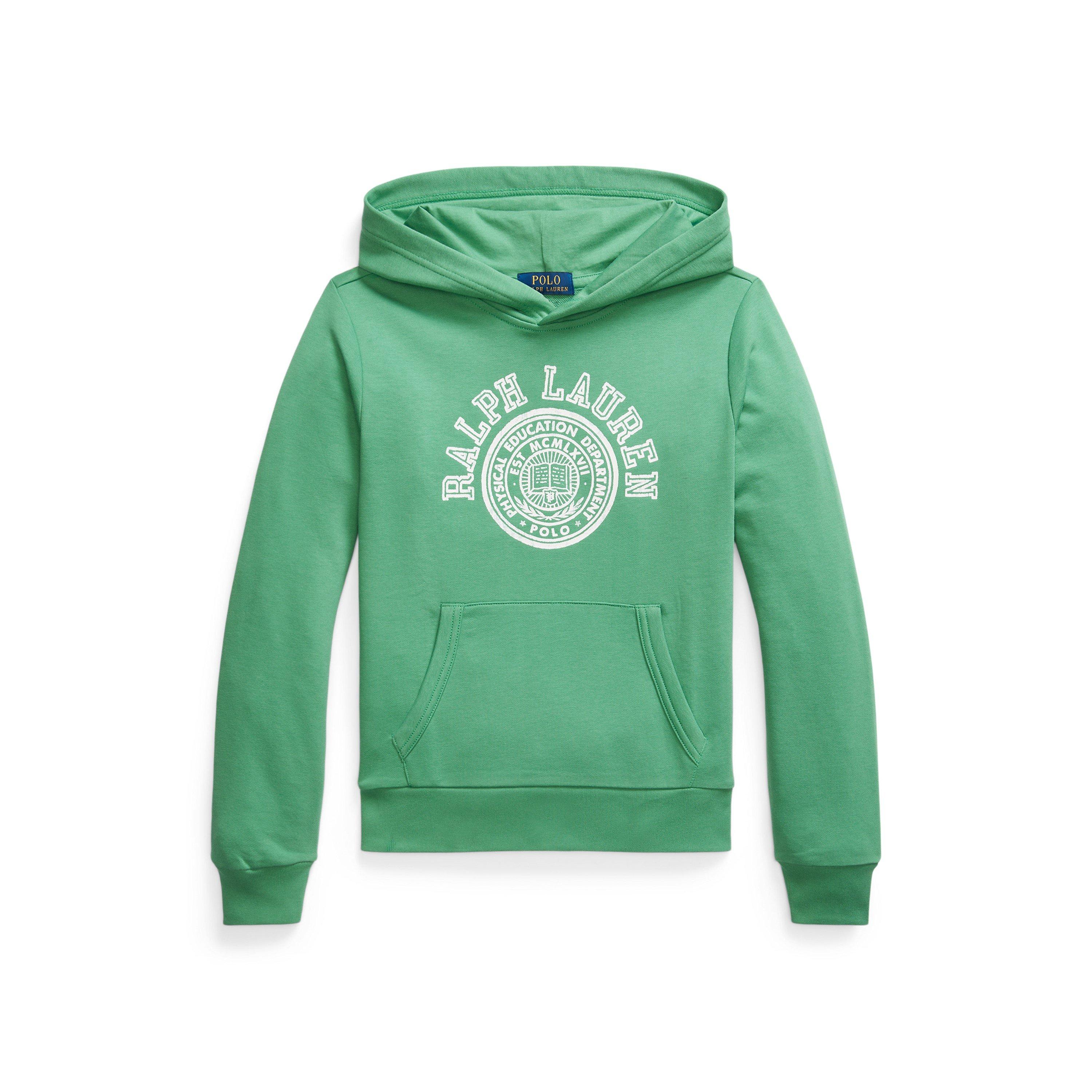 Polo Ralph Lauren  Raft Green Kids' Logo Embroidered Crew Sweatshirt - 10-12Y/M