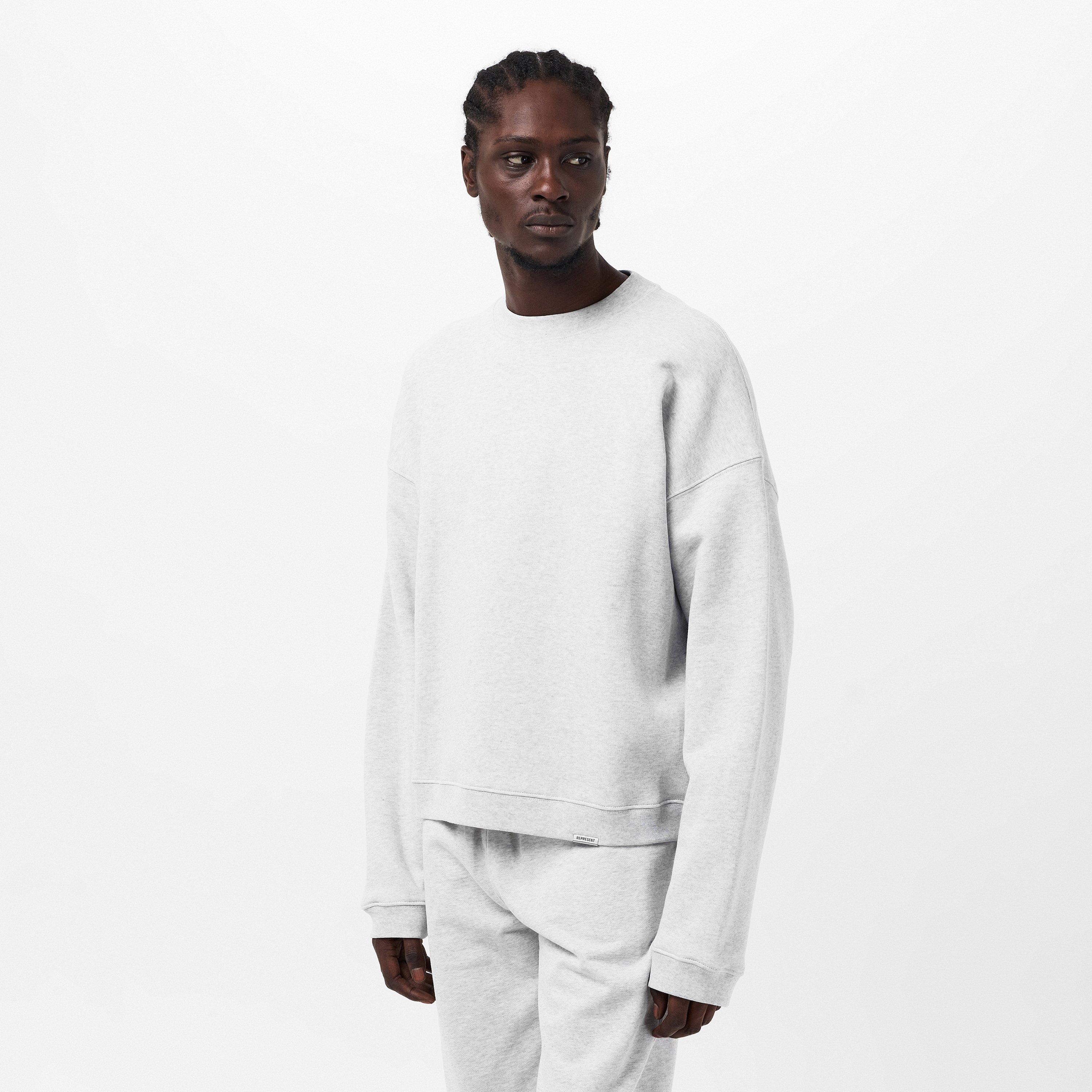 Ice Grey Marl - Represent - Men's Crew Sweater - 3