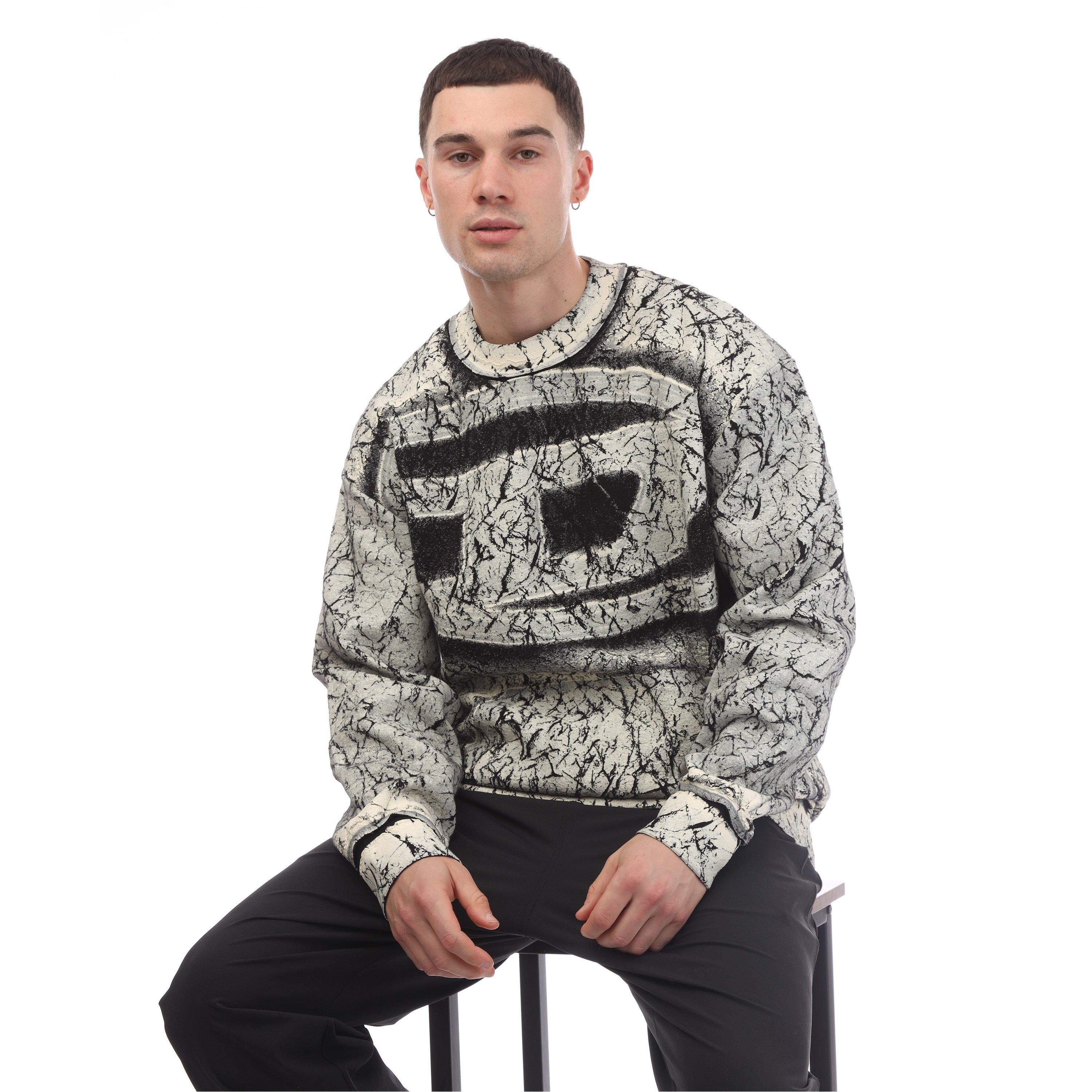 Black Black - Diesel - Men's Macoval Crew Sweatshirt - 4