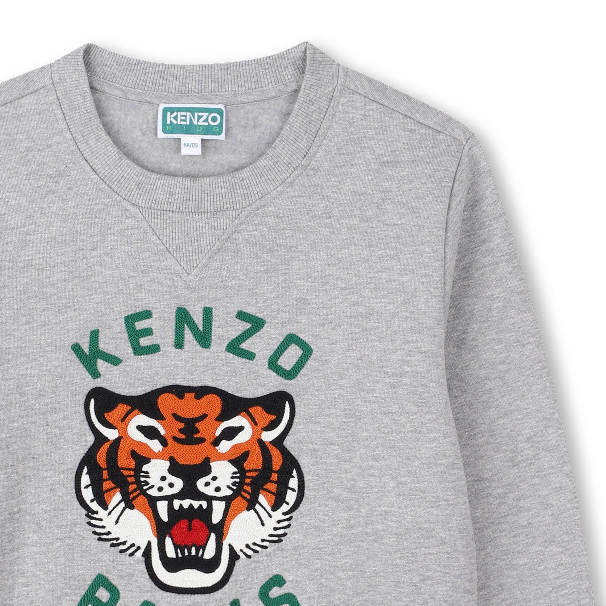 Grey A55 - Kenzo - Unisex Crew Sweater for Kids - 3