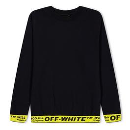 Off White Logo Crew Sweater Juniors