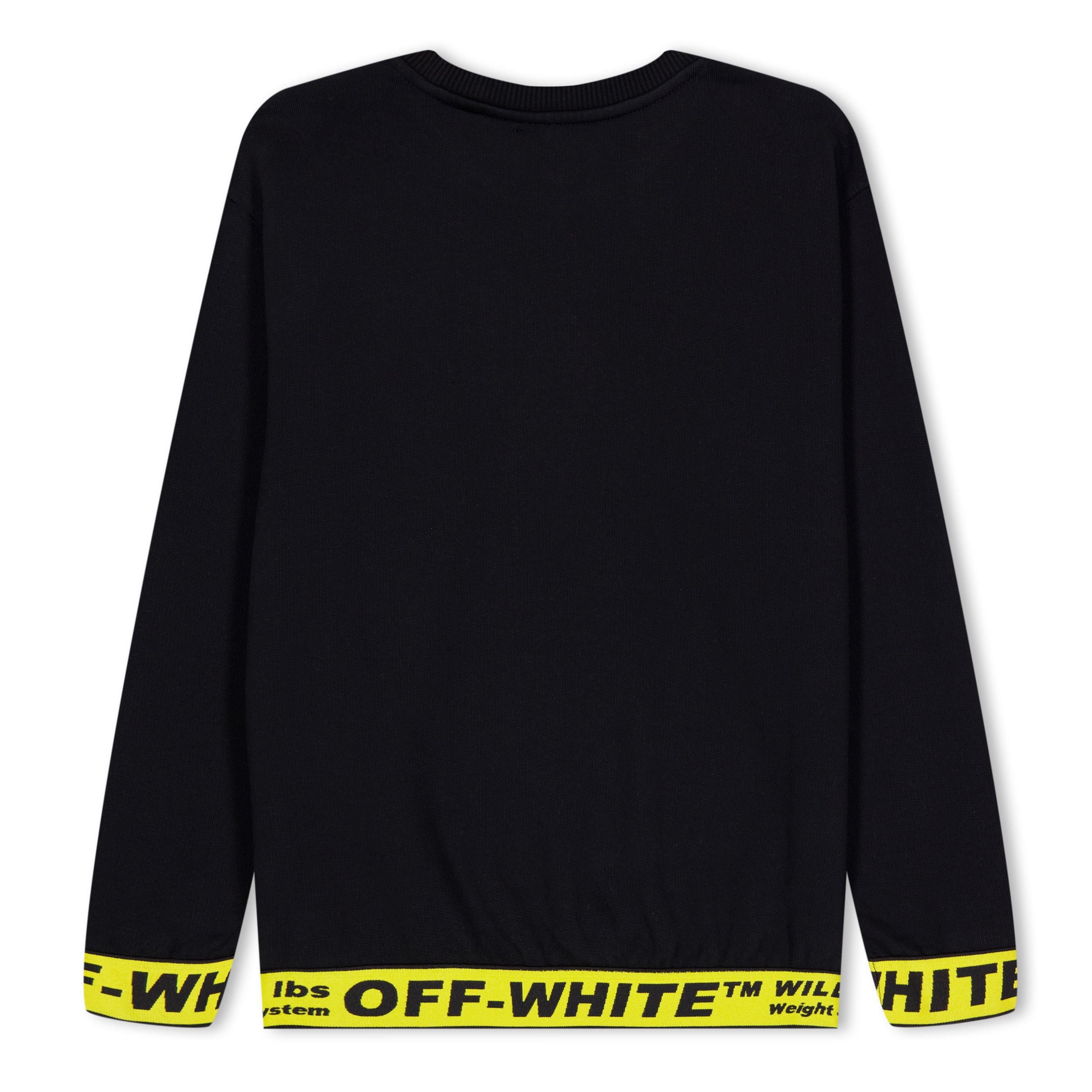 Black/Yellow - Off White - Kids Logo Crew-Neck Sweater - 2