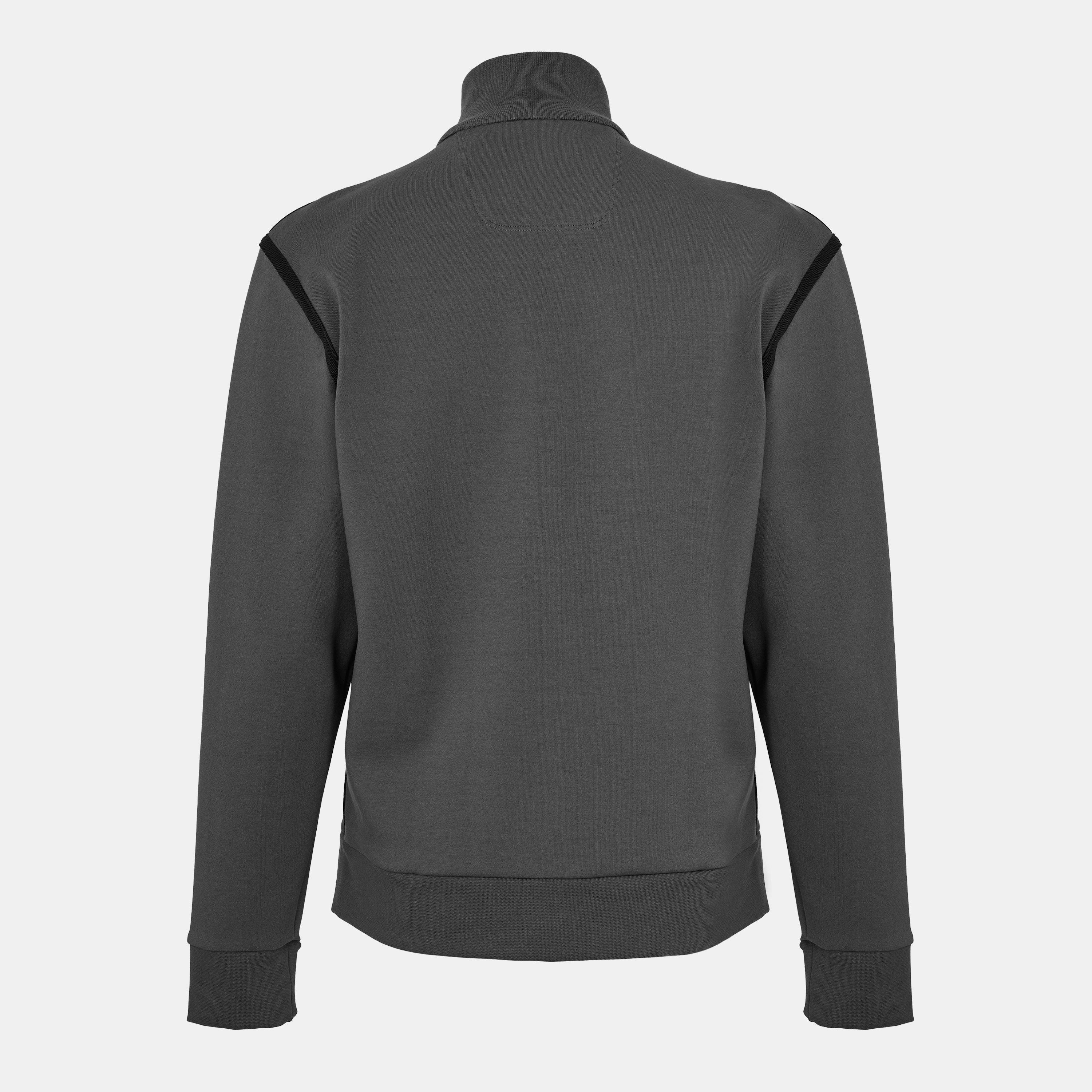 Dark Grey - Boss - Men's Skaz Tape Sweatshirt with Tape Trims - 2