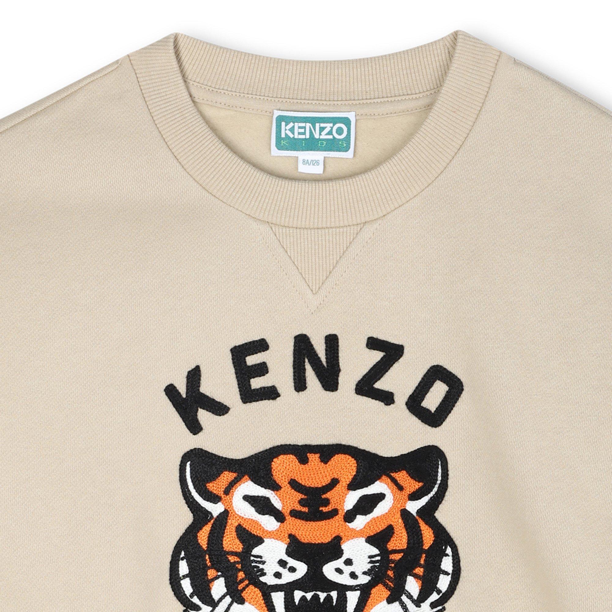 Beige 249 - Kenzo - Unisex Kids' Tiger Crew Sweatshirt - 3