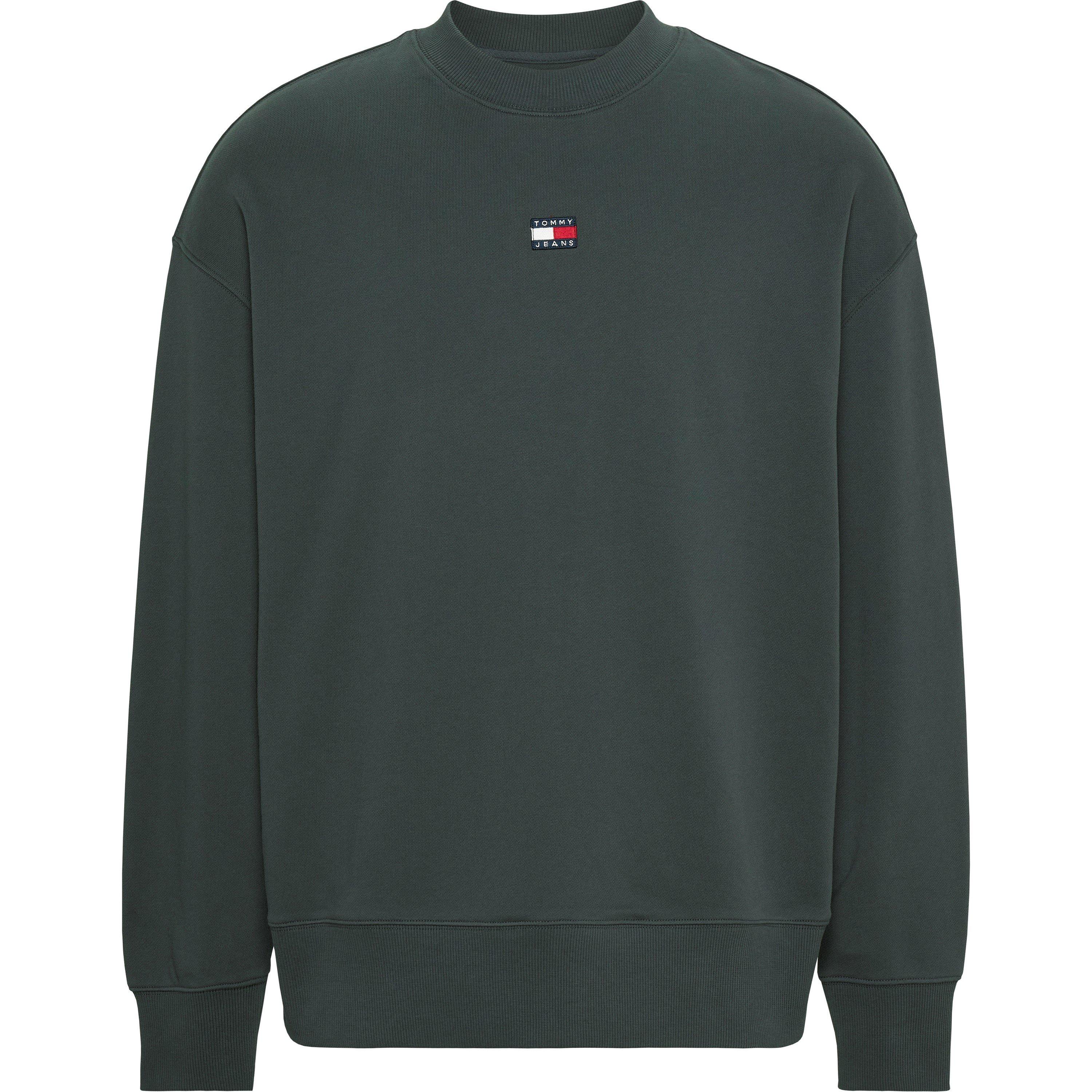 Tommy badge crew sweatshirt discount