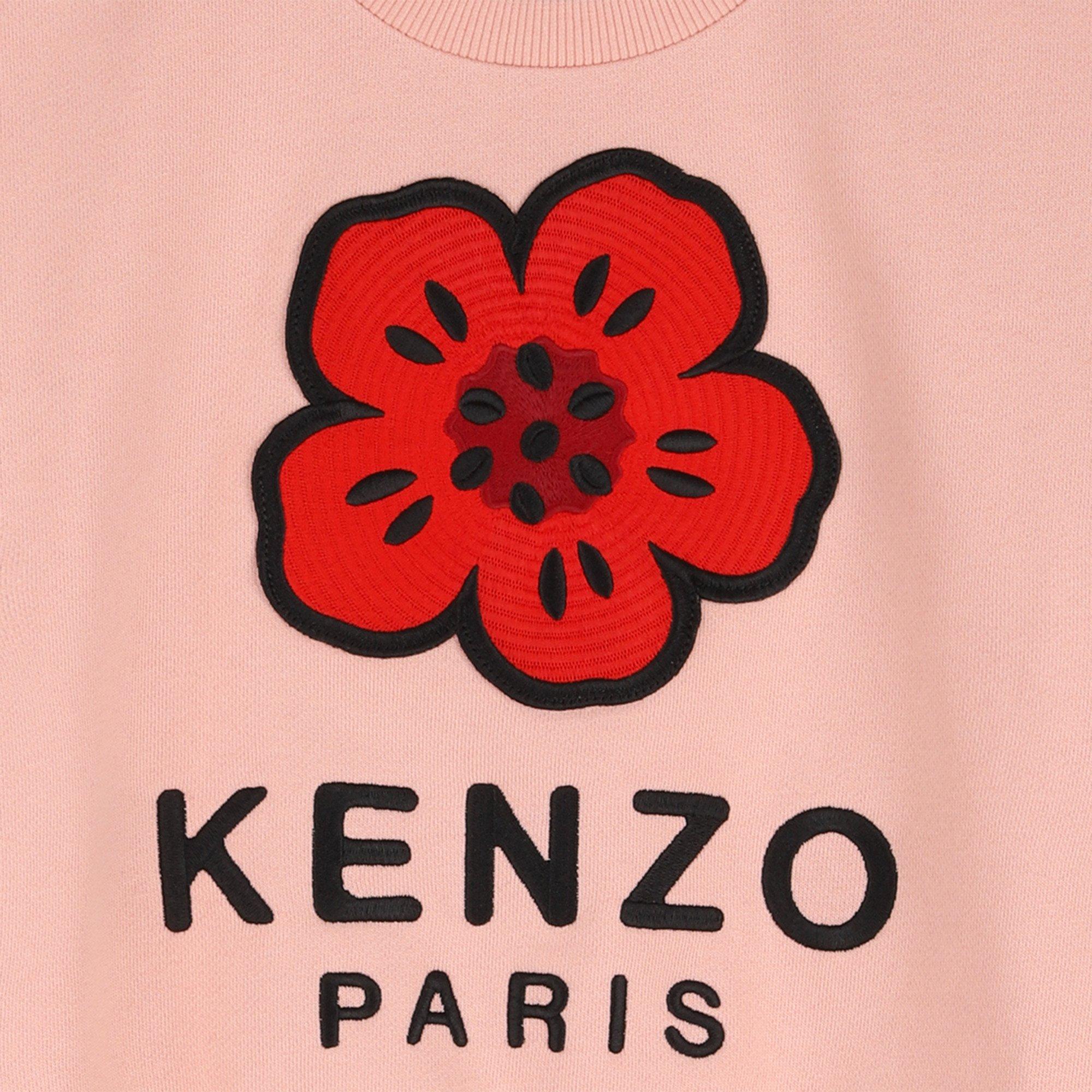 Pink 47H - Kenzo - Kids' Poppy Crew Sweatshirt - 3
