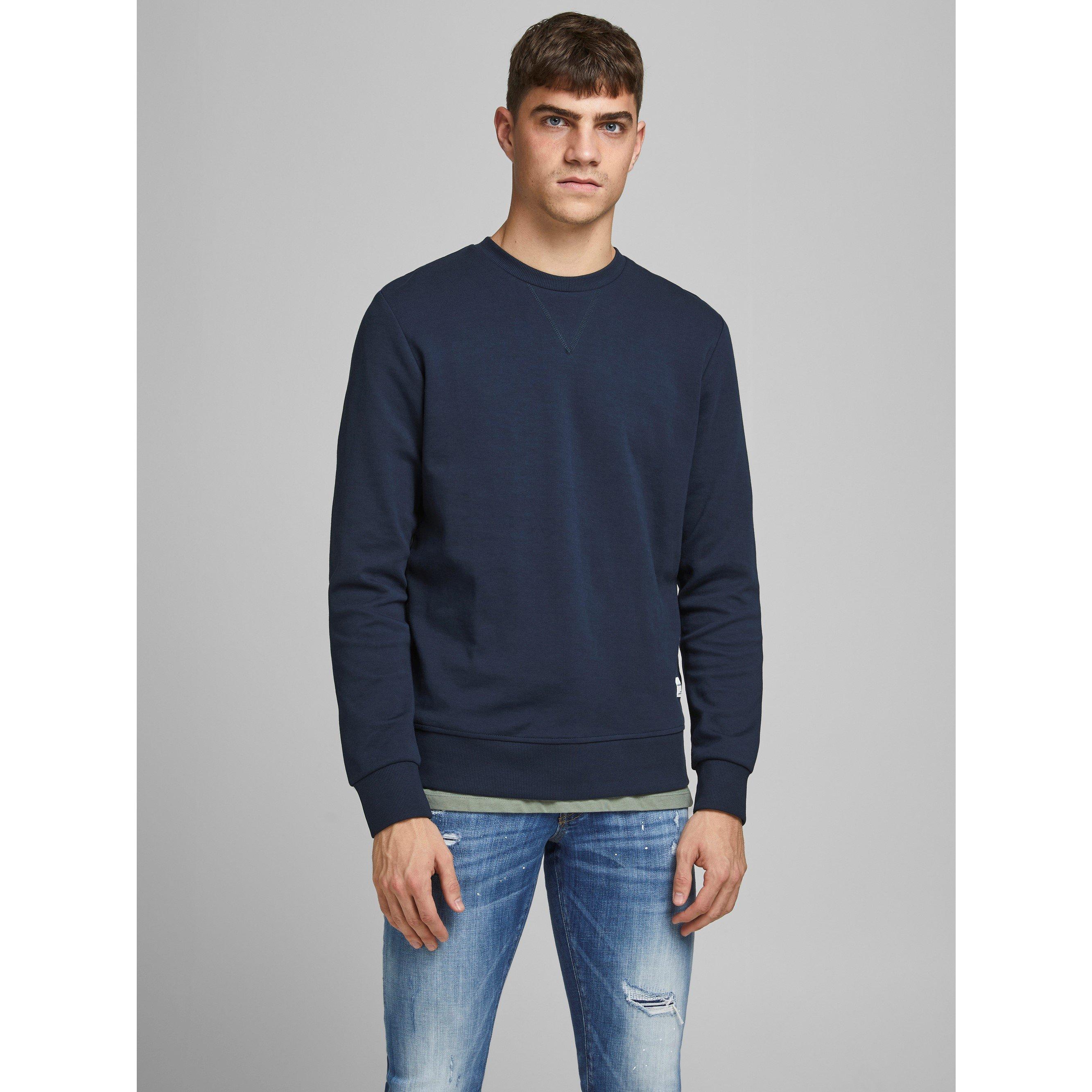 Marineblå blazer - Jack and Jones - Basic Crew Sweatshirt - 2