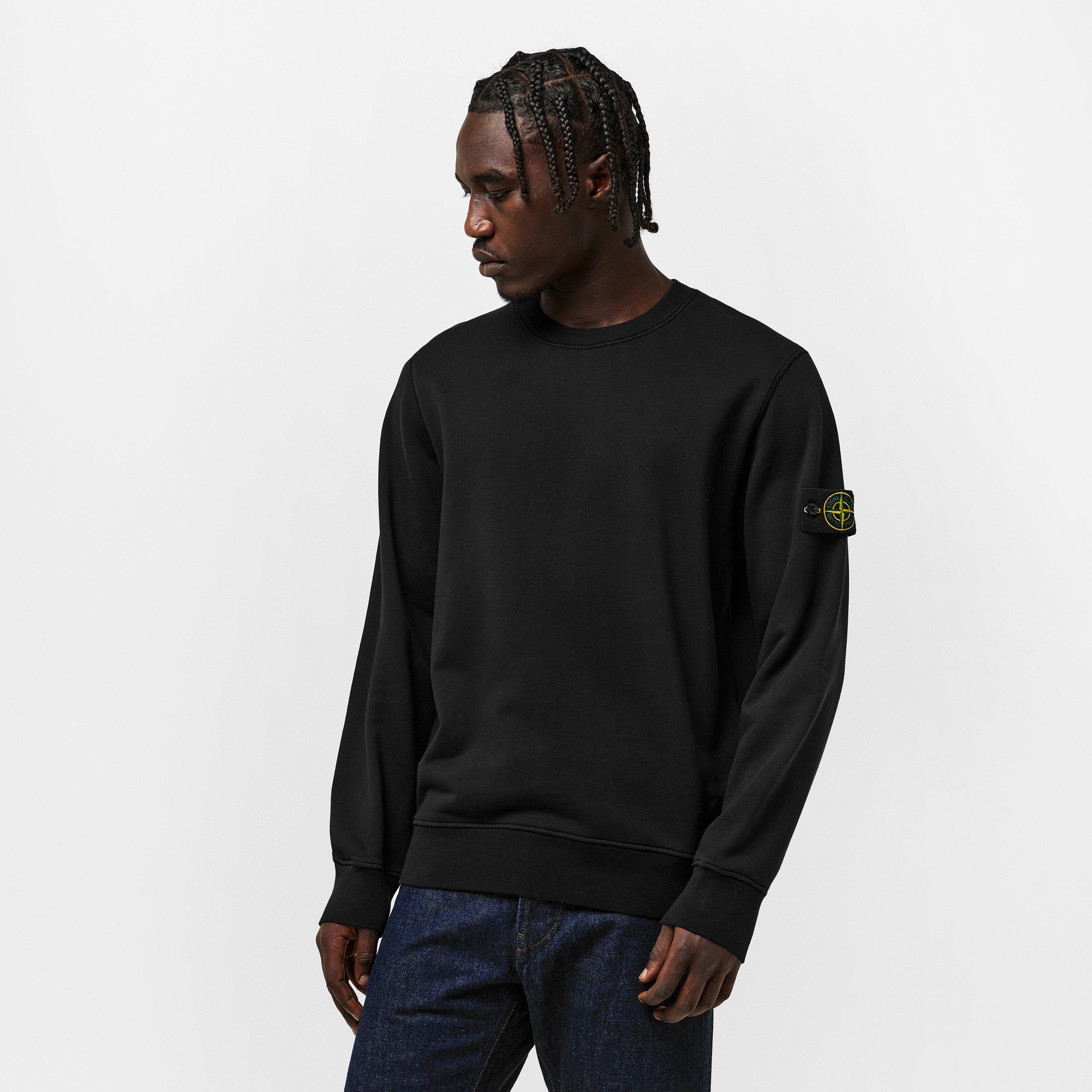 Nero V0029 - Stone Island - Logo Crew Sweatshirt - 3