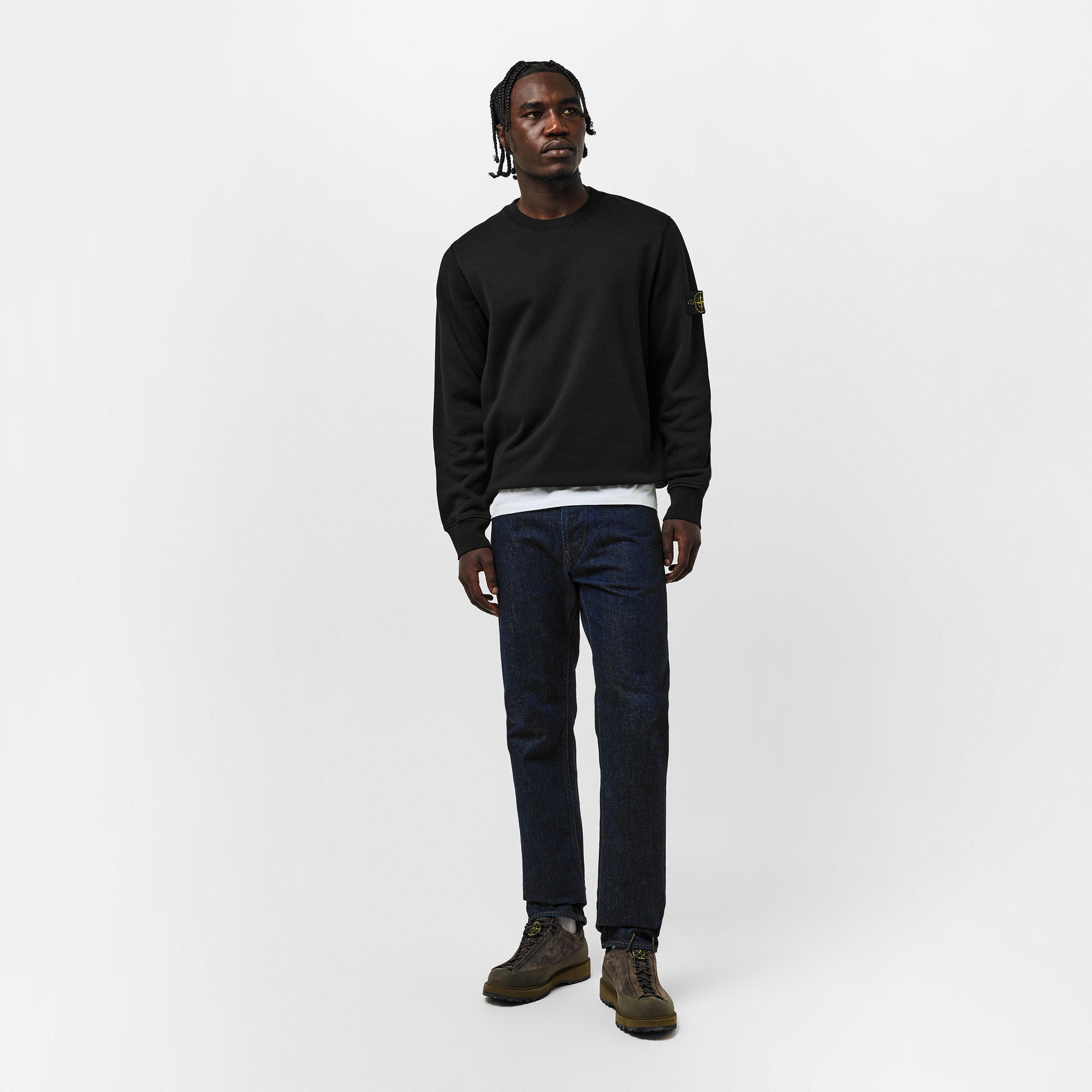 Nero V0029 - Stone Island - Logo Crew Sweatshirt - 6