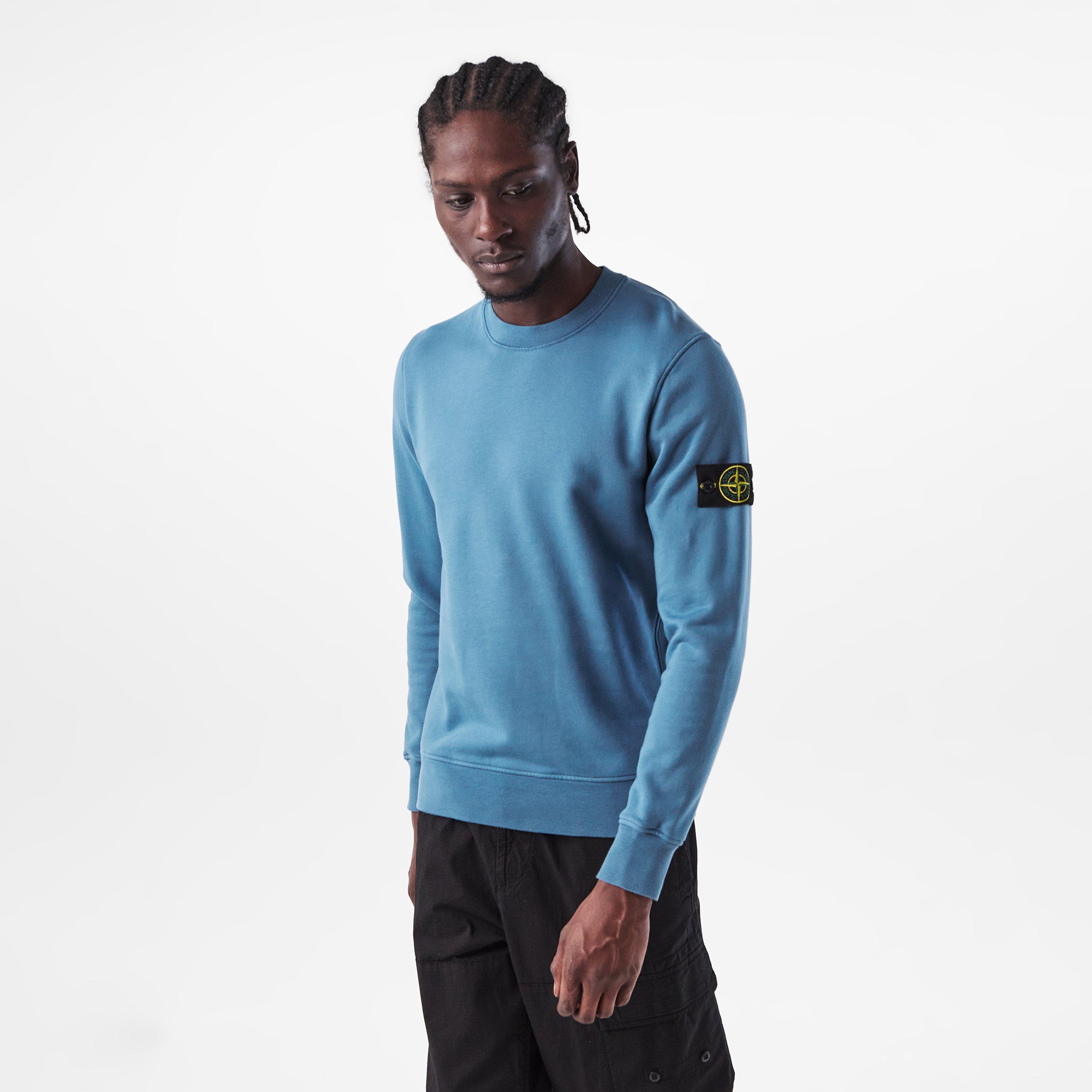 Blue Acc V002B - Stone Island - Logo Crew Sweatshirt - 3