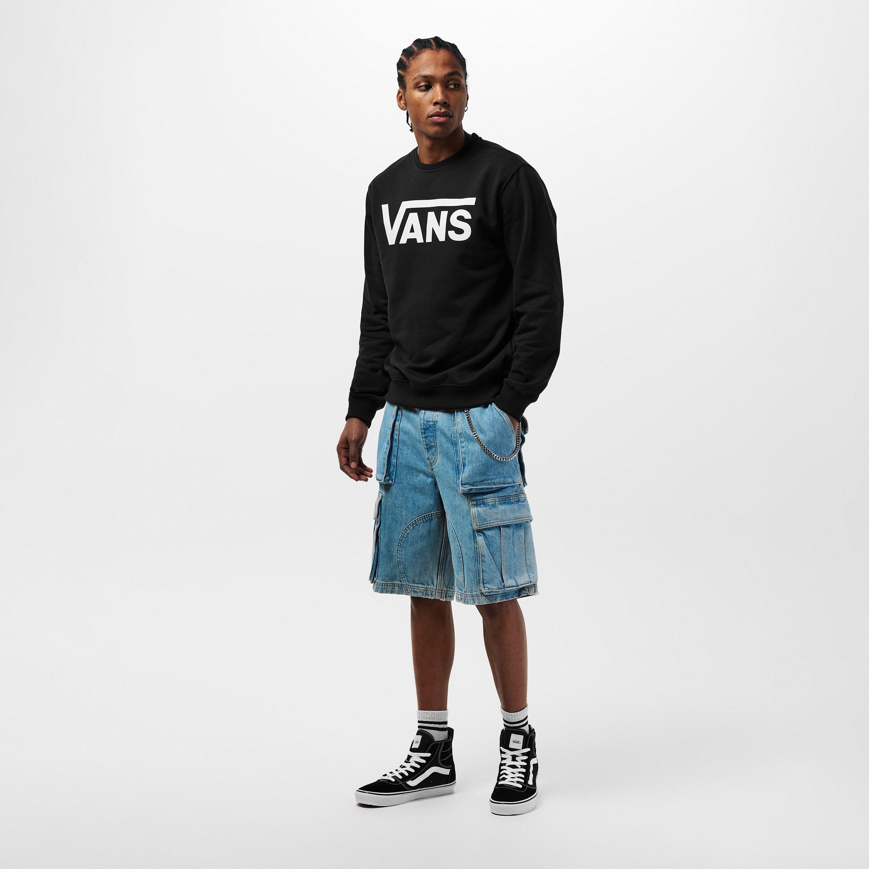 Black - Vans - Classic Cotton Crew Sweatshirt - 5