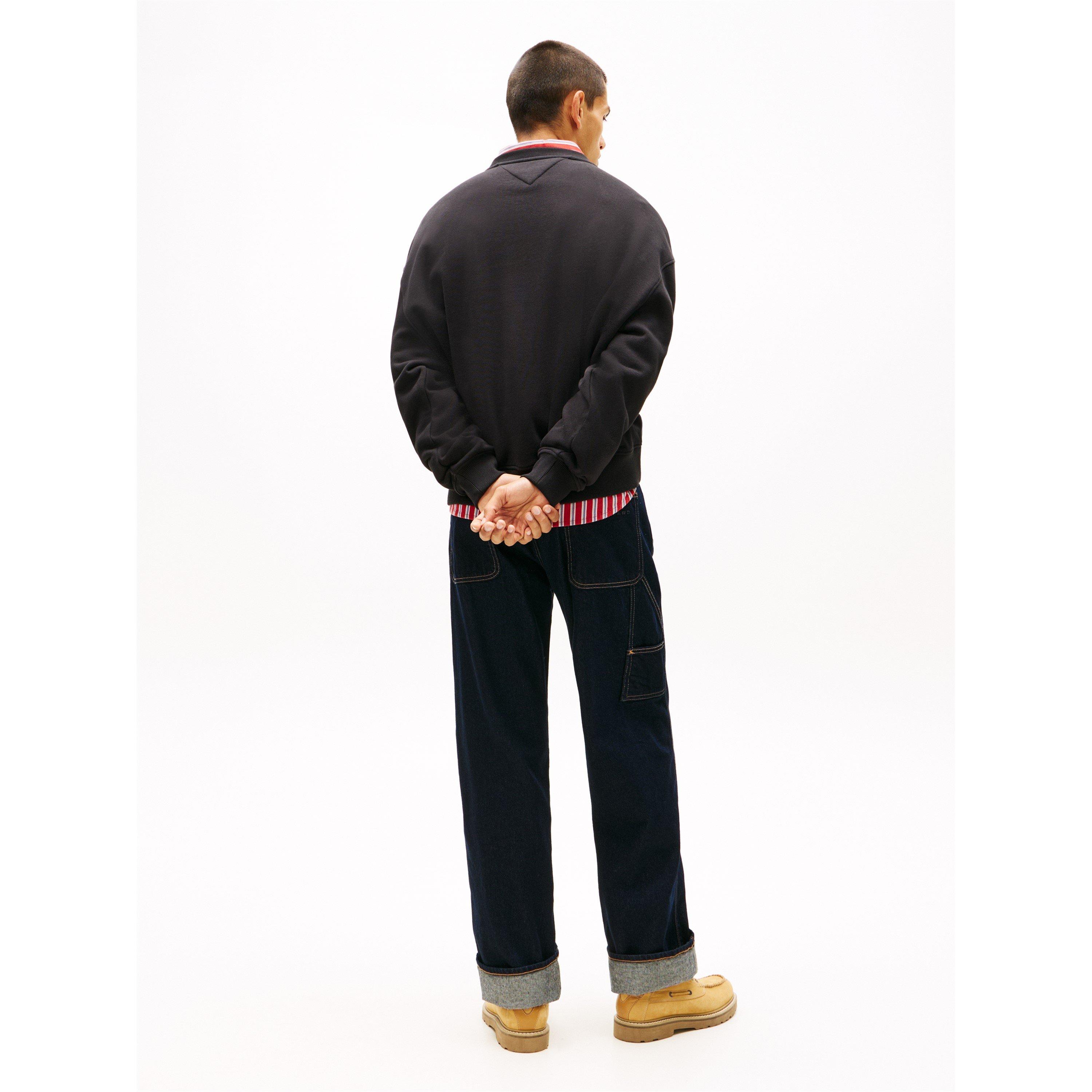 Black - Tommy Jeans - TJ Distress Flag Crw Sn61 - 5