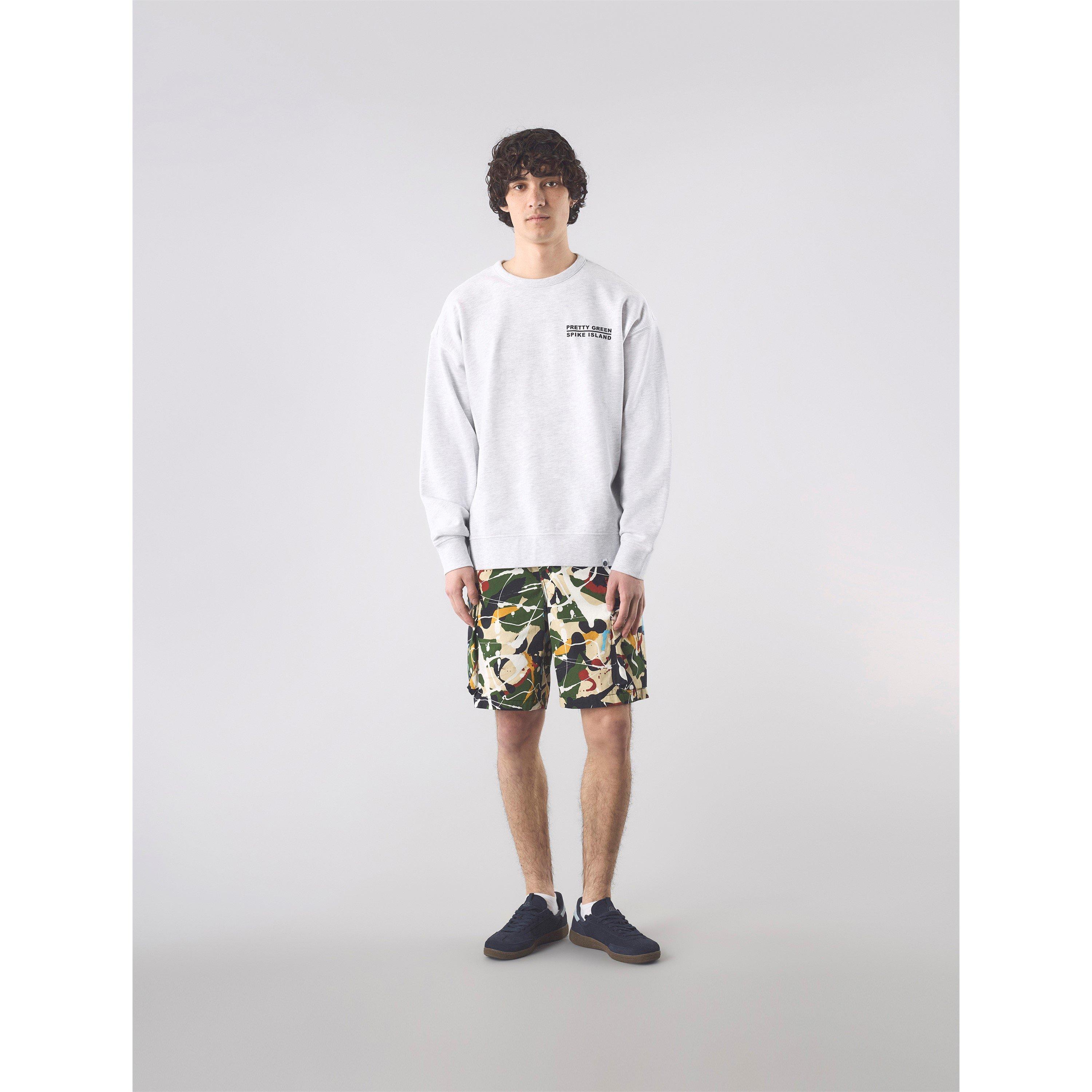 Lt Grå - Pretty Green - Men's PG Spike Island Crew Sweatshirt - 2