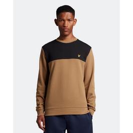 Lyle and Scott Contrast Yoke Crew Neck Sweatshirt