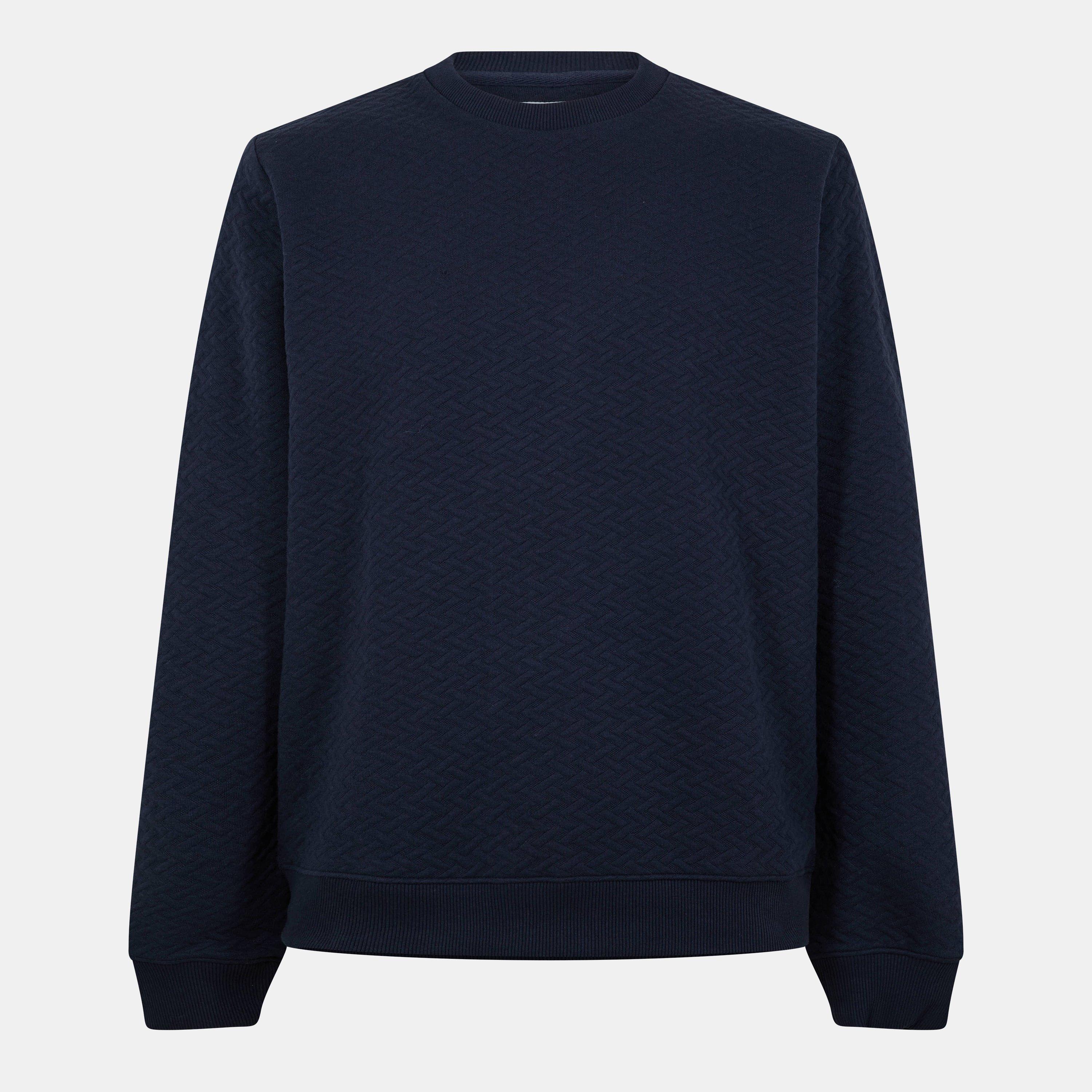 Peter Werth Men's Crew Sweatshirt - Dark Navy - Medium