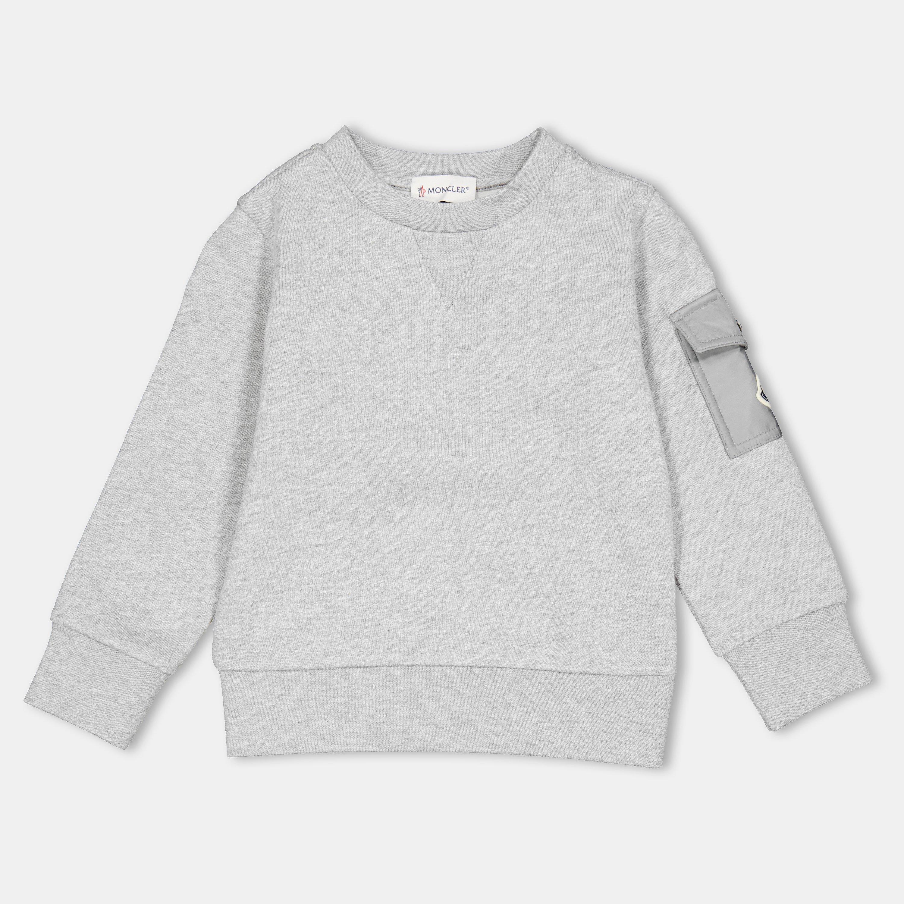 Grey 980 - Moncler - Kids' Crew Sweatshirt - 1