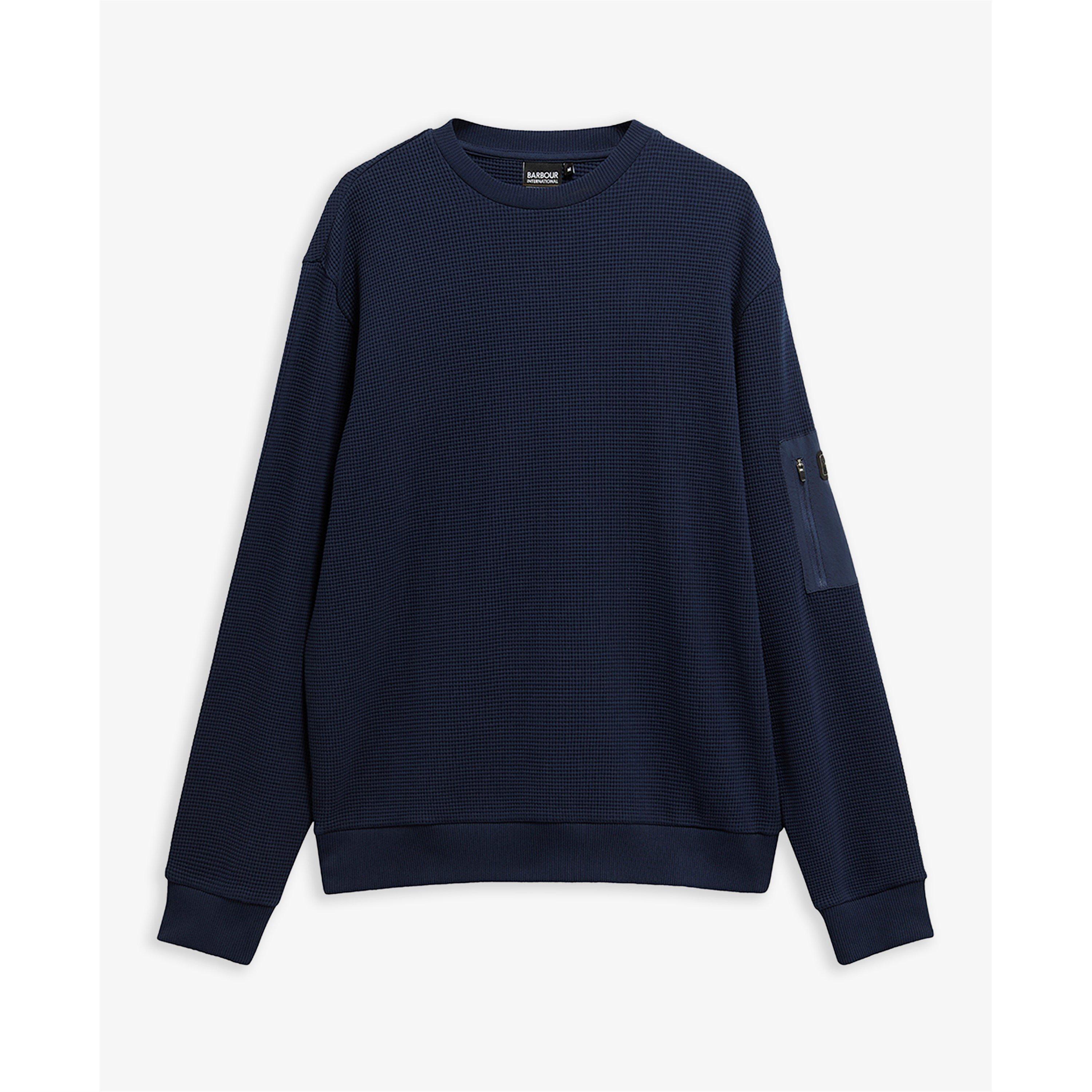 Oxfrd Nvy NY52 - Barbour International - Men's Crew Sweatshirt - 1