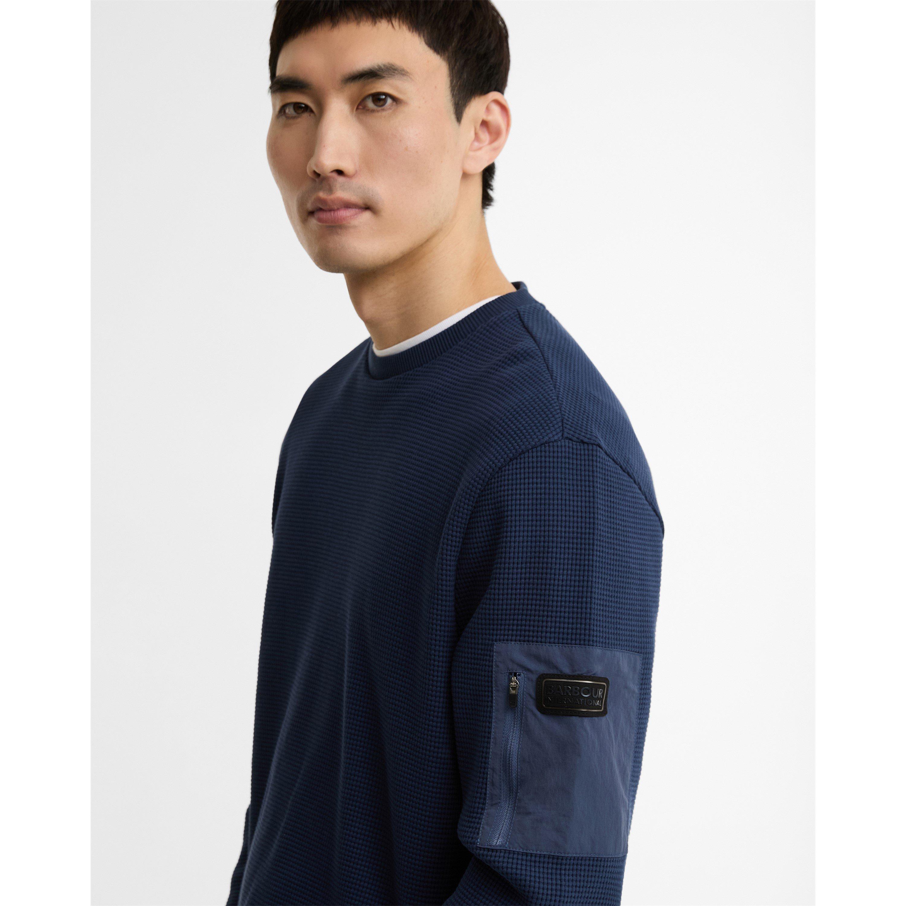 Oxfrd Nvy NY52 - Barbour International - Men's Crew Sweatshirt - 4
