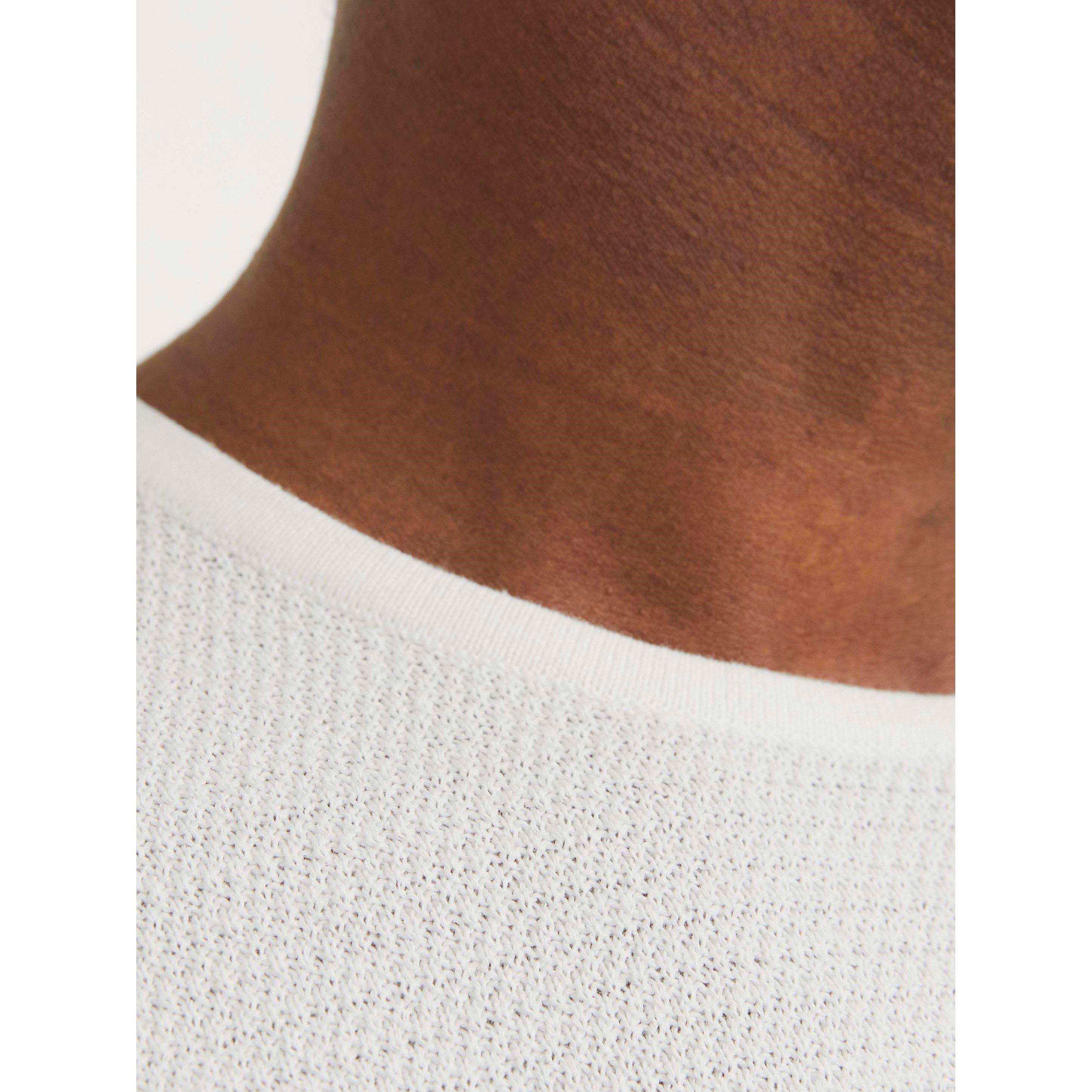 Cloud Dancer - Jack and Jones - George Knitted Long Sleeve Relaxed Fit Crew Sweatshirt - 4