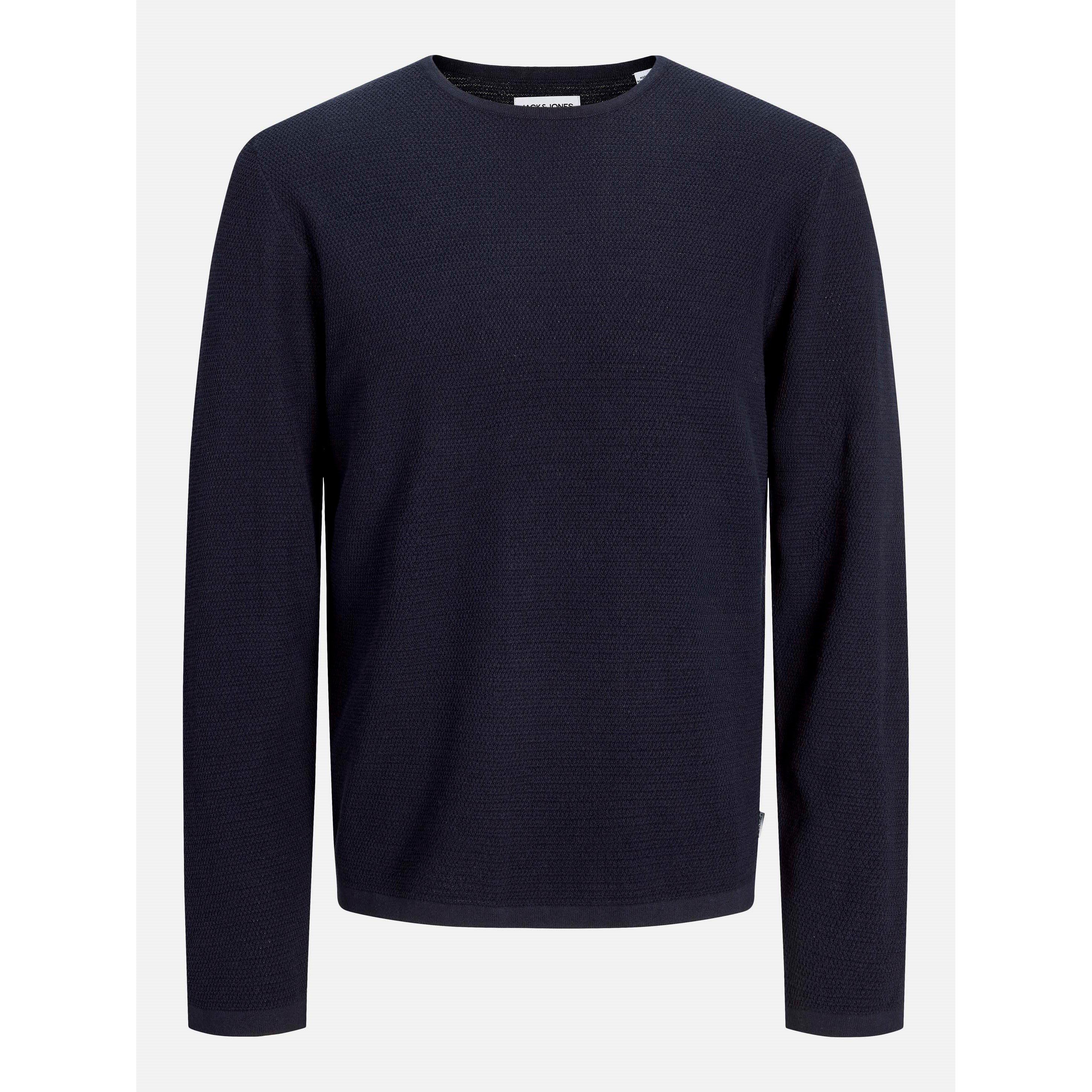 Jack And Jones Men's George Crew Knit - Navy Blazer - 2XL