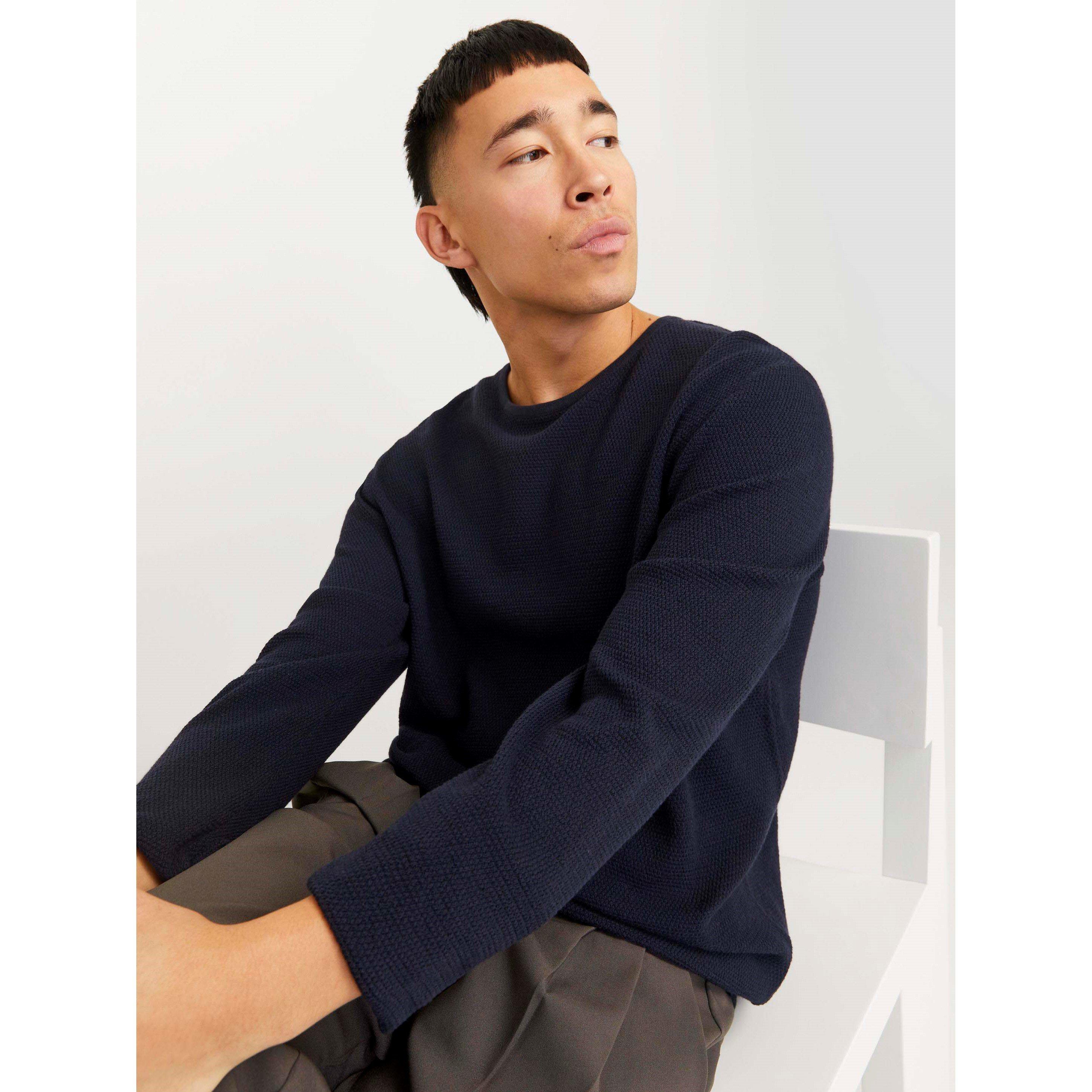 Navy Blazer - Jack and Jones - George Crew Knit Mens - 6