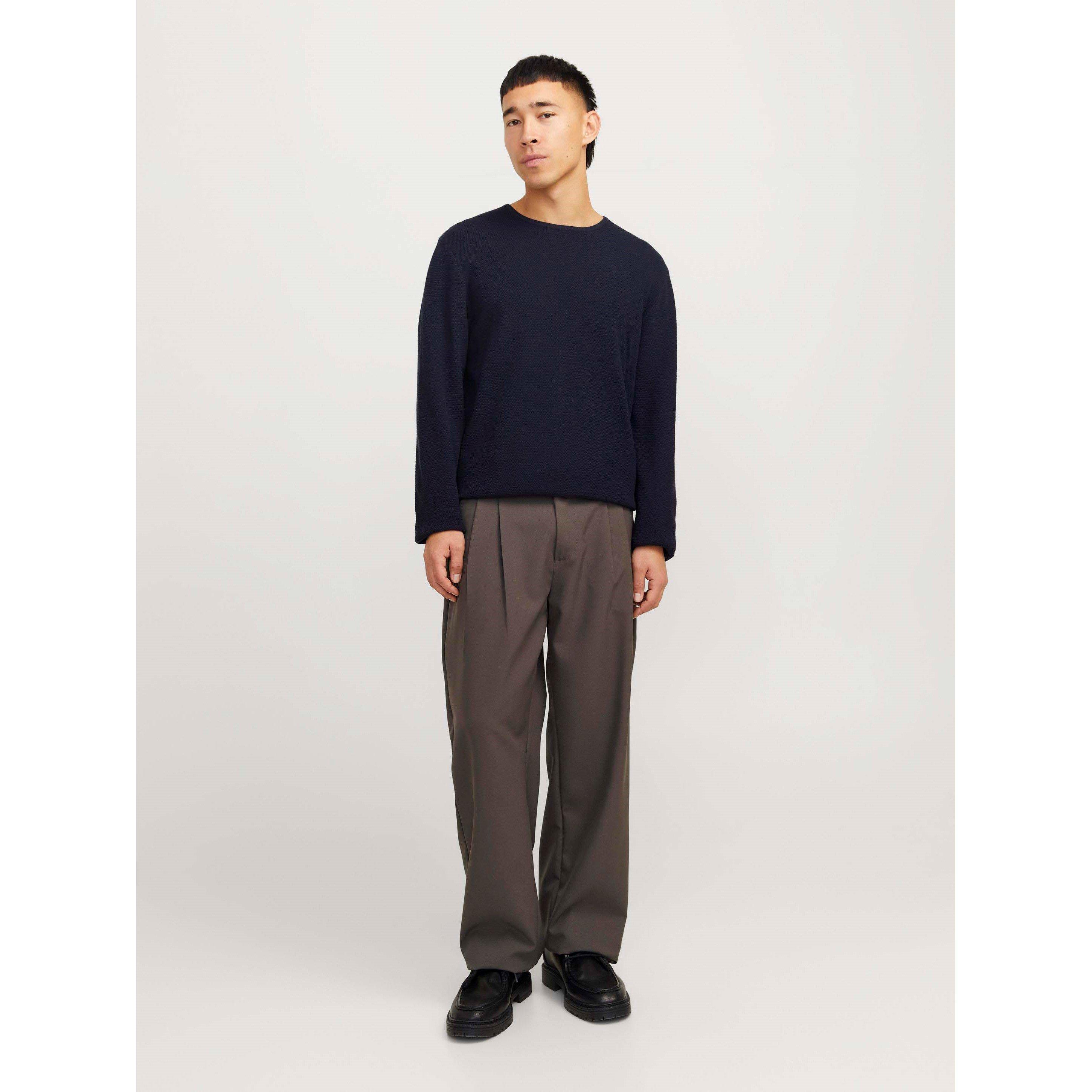 Navy Blazer - Jack and Jones - George Crew Knit Mens - 7