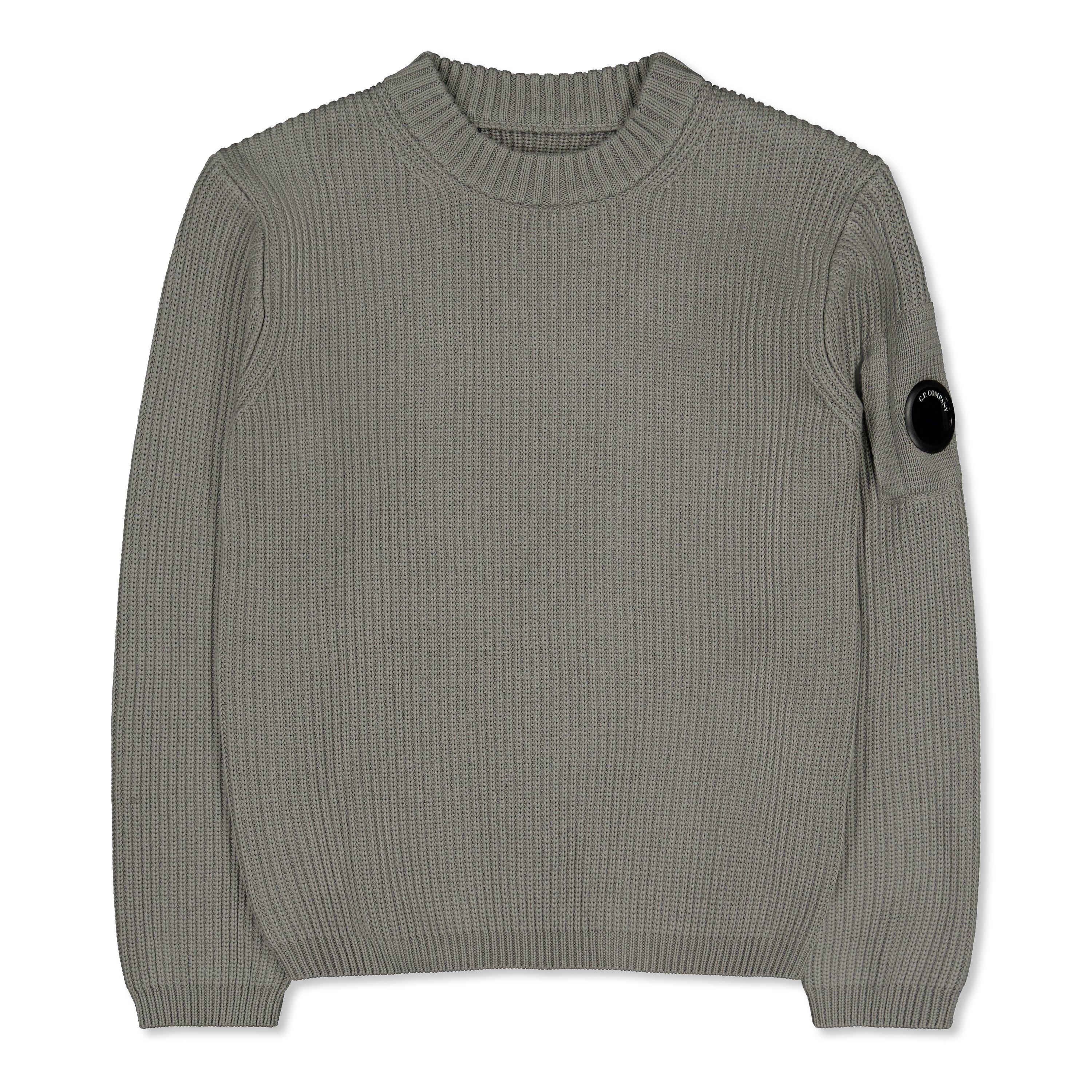 Taupe Gry 60503 - CP Company - Kids' Rib Crew Sweatshirt - 1