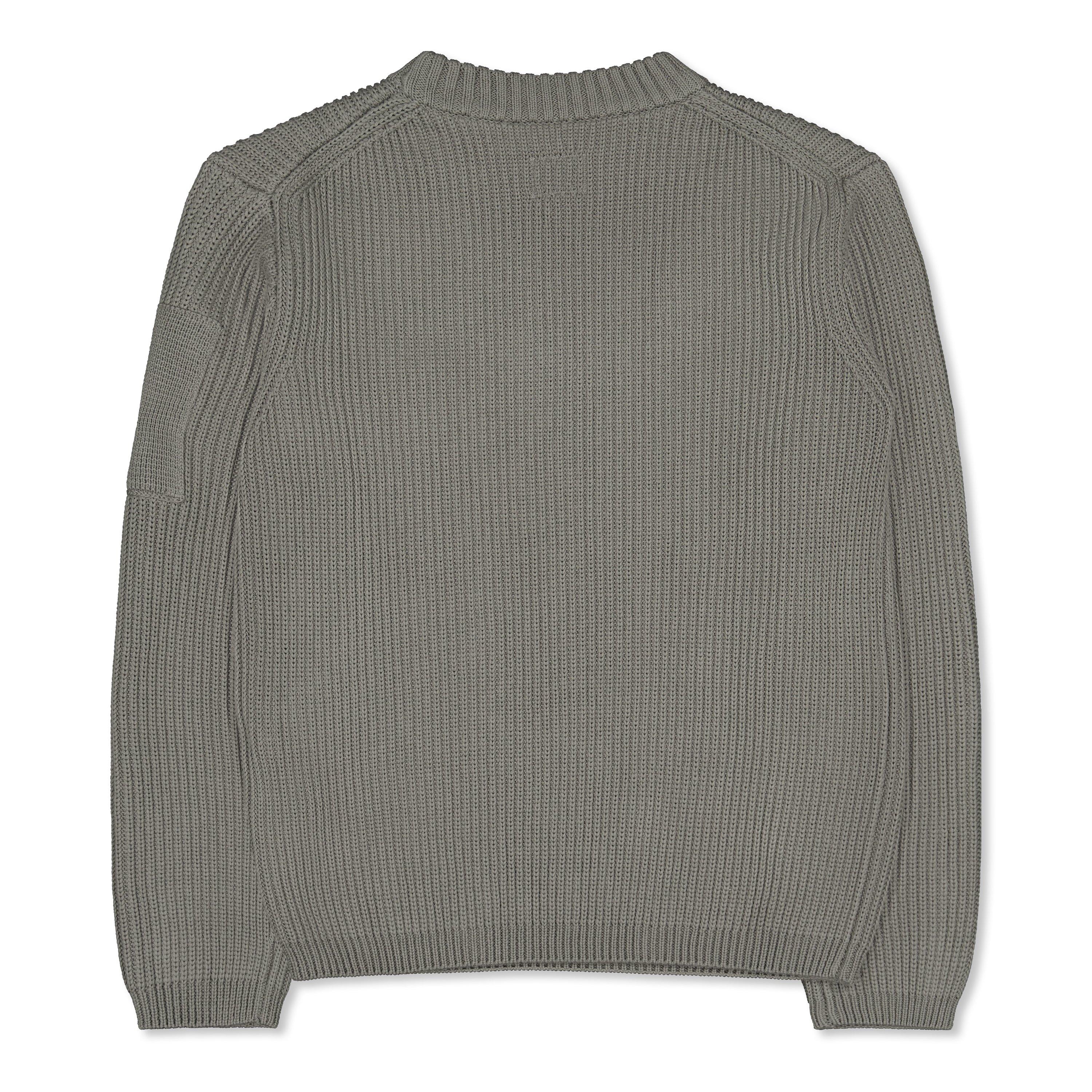 Taupe Gry 60503 - CP Company - Kids' Rib Crew Sweatshirt - 2
