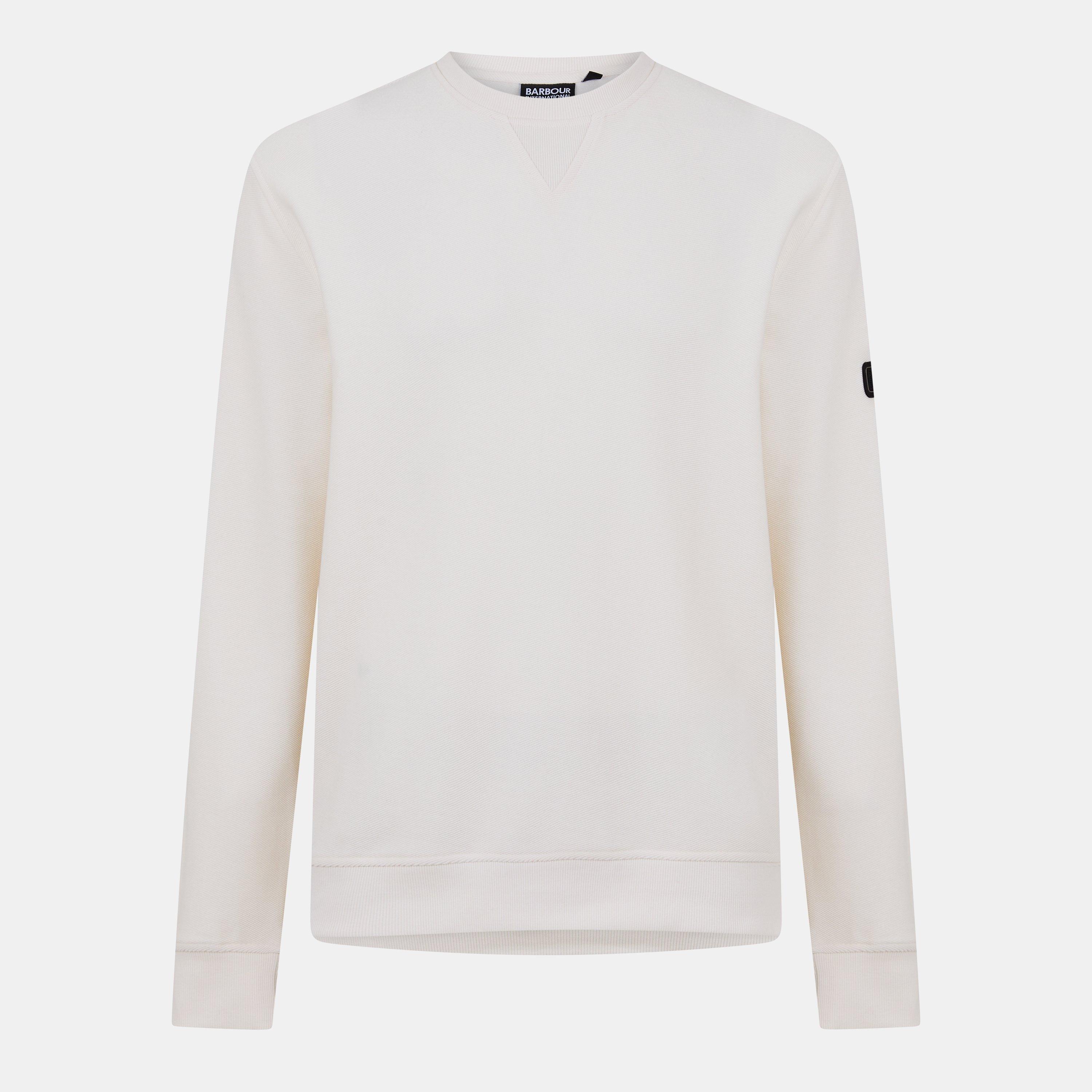 Barbour International Men's B.Intense Wrightson Crew Sweatshirt - Whspr Whte WH32 - XL