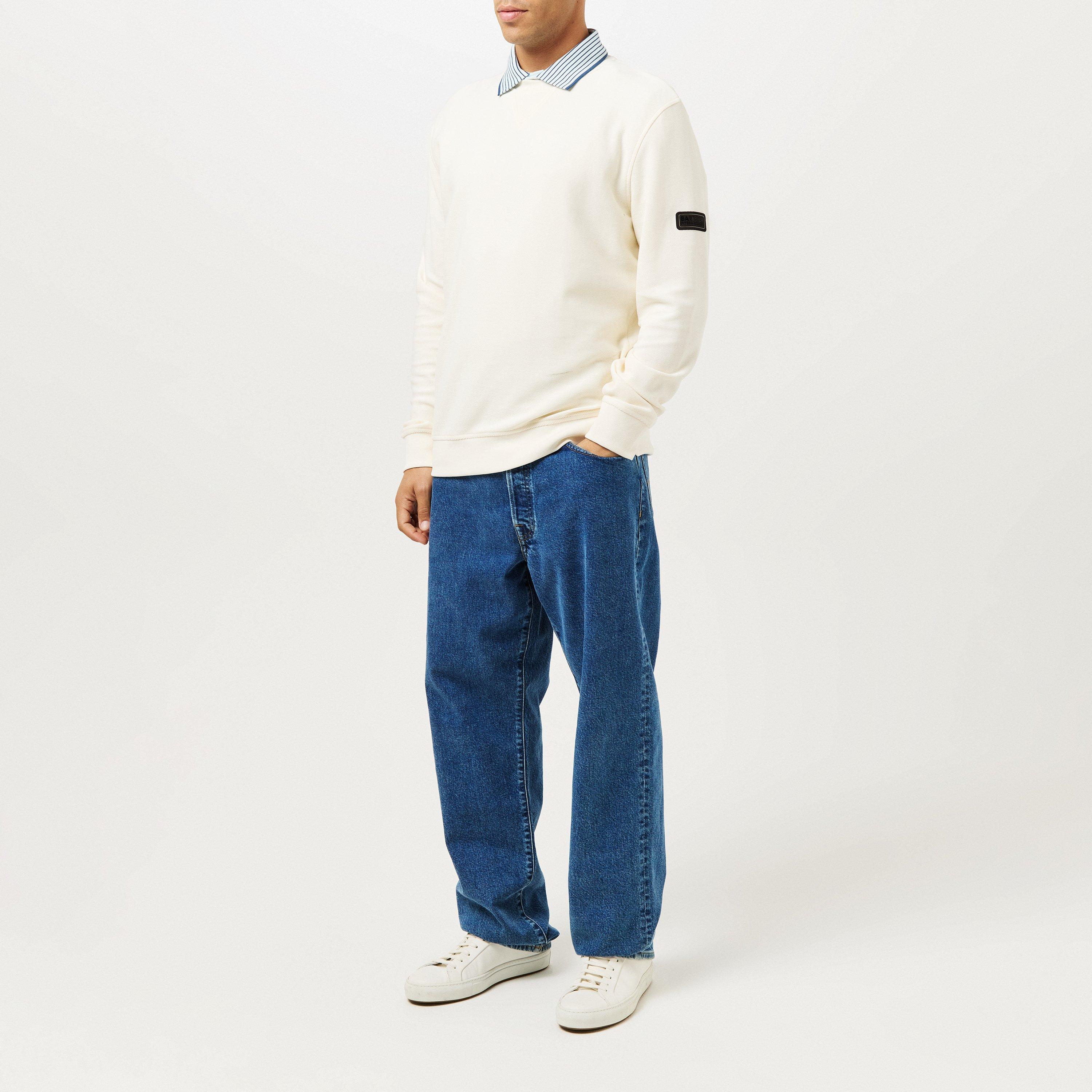 Whspr Whte WH32 - Barbour International - Men's B.Intense Wrightson Crew Sweatshirt - 6