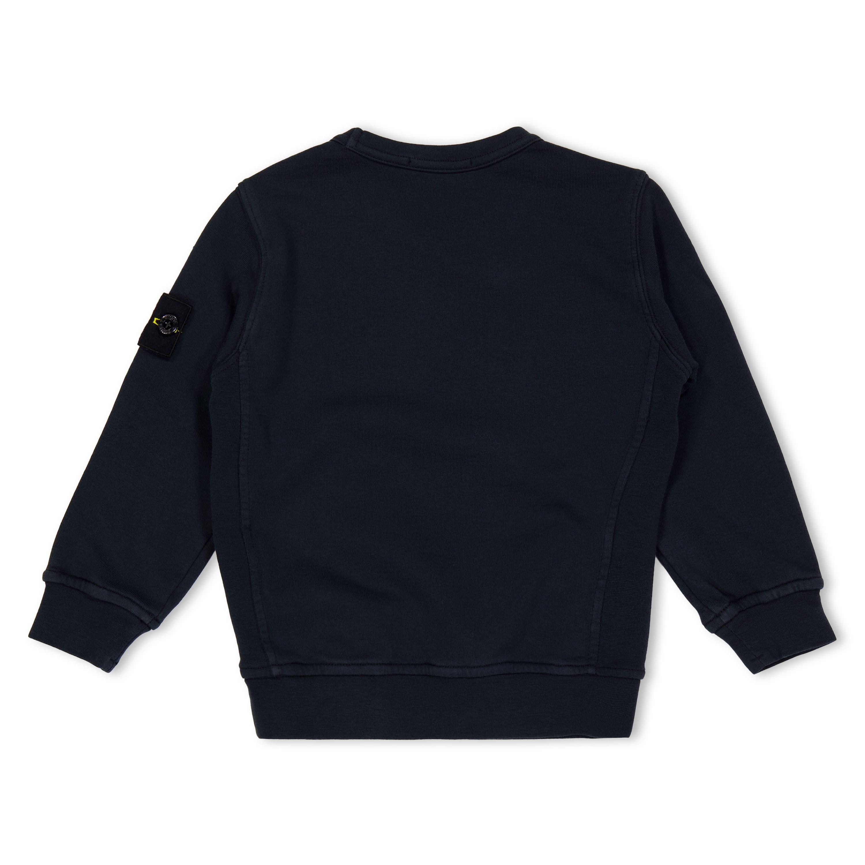 Navy V0020 - Stone Island - Kids' Badge Crew Sweatshirt - 2