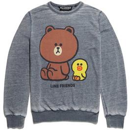 Line Friends Adults Crew Sweatshirt