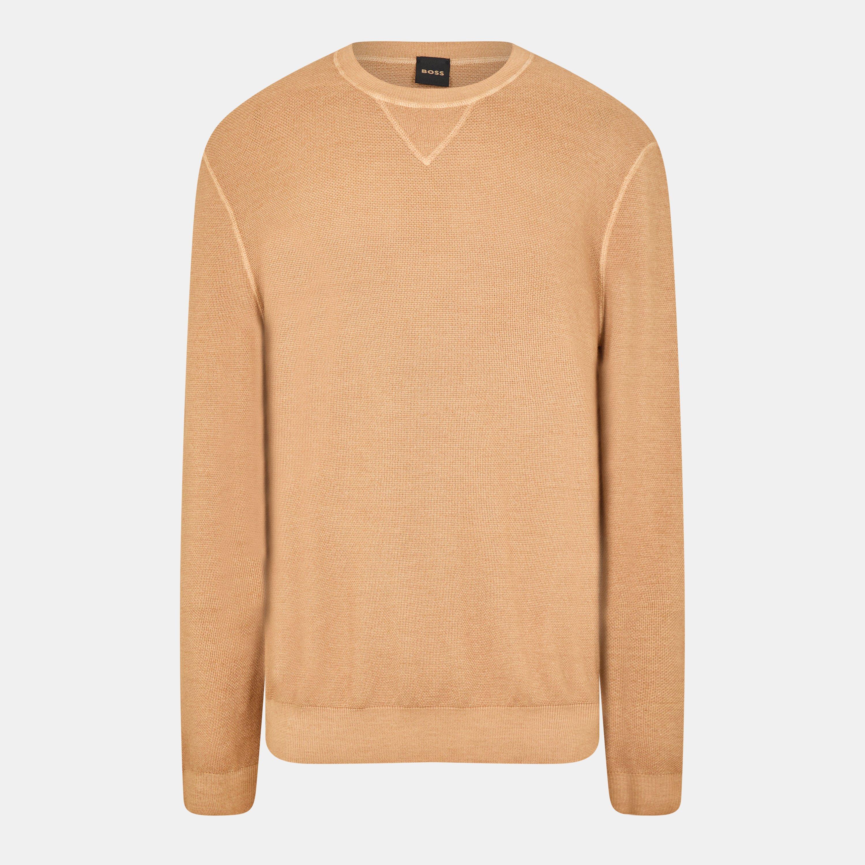 Medium Beige - Boss - Men's T-Glam Crew Sweater - 1