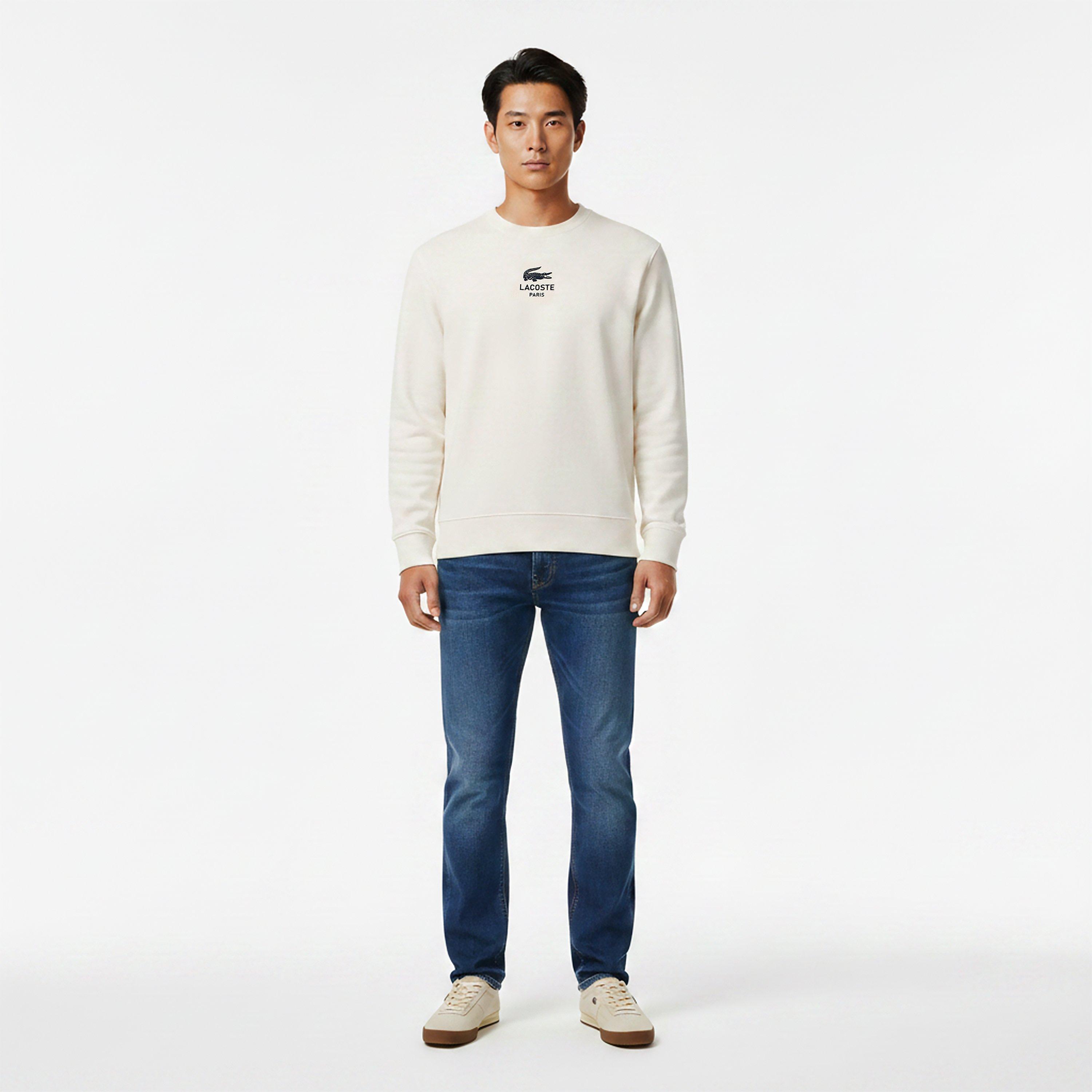 White 70V - Lacoste - Men's Crew Sweatshirt - 5