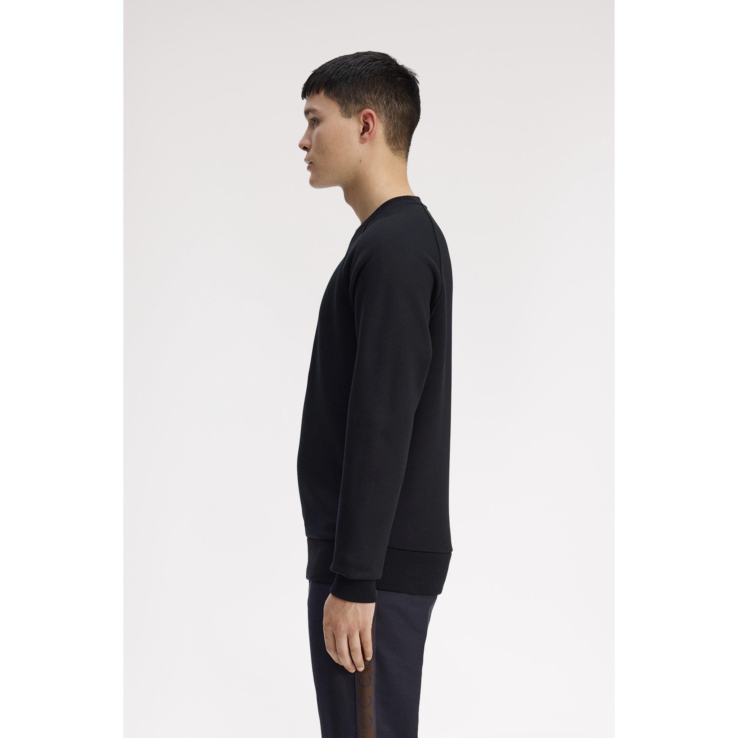 Black 102 - Fred Perry - Fred Mid Logo Sweat Sn61 - 4
