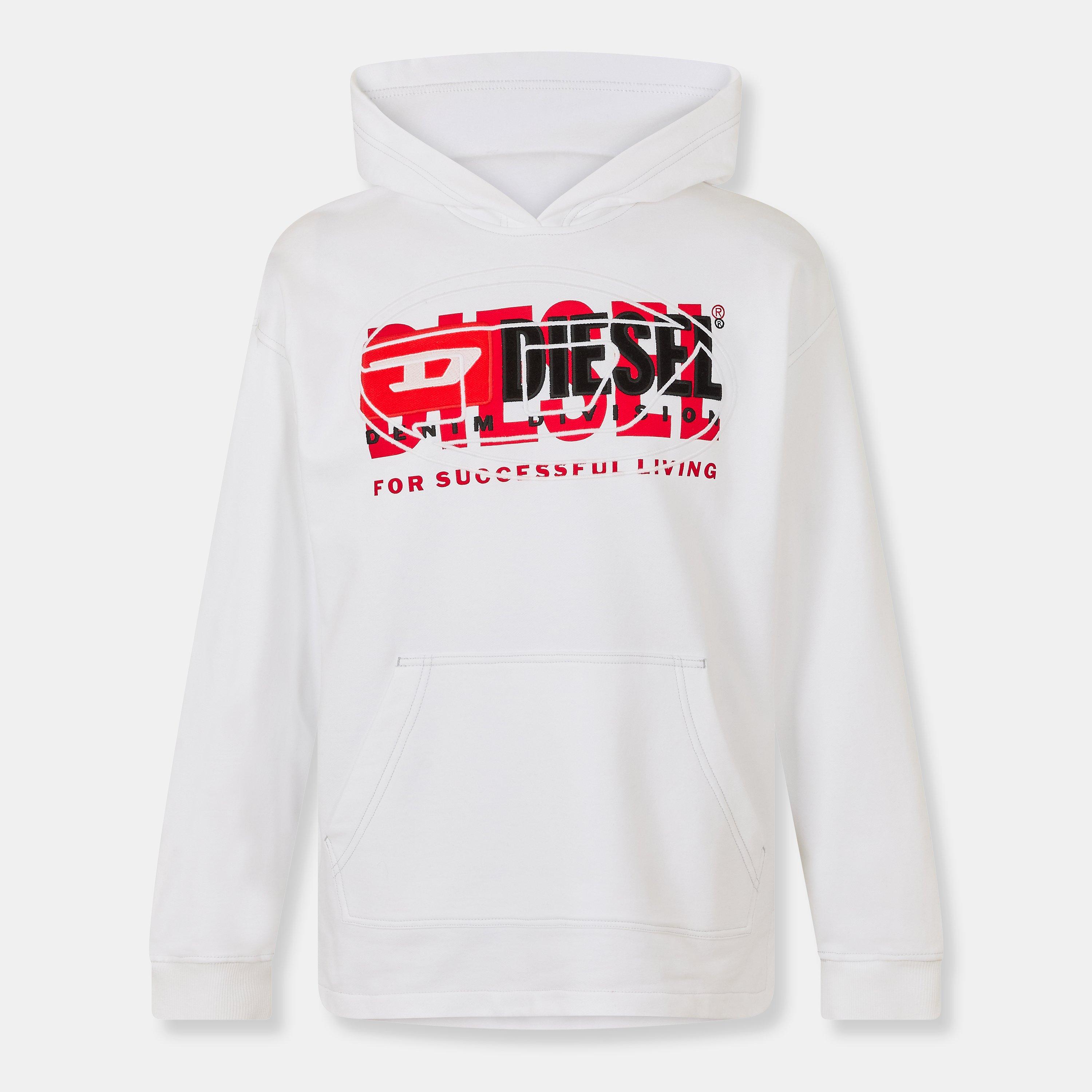 Diesel Men's Crew Neck Sweatshirt - Bright White - XS