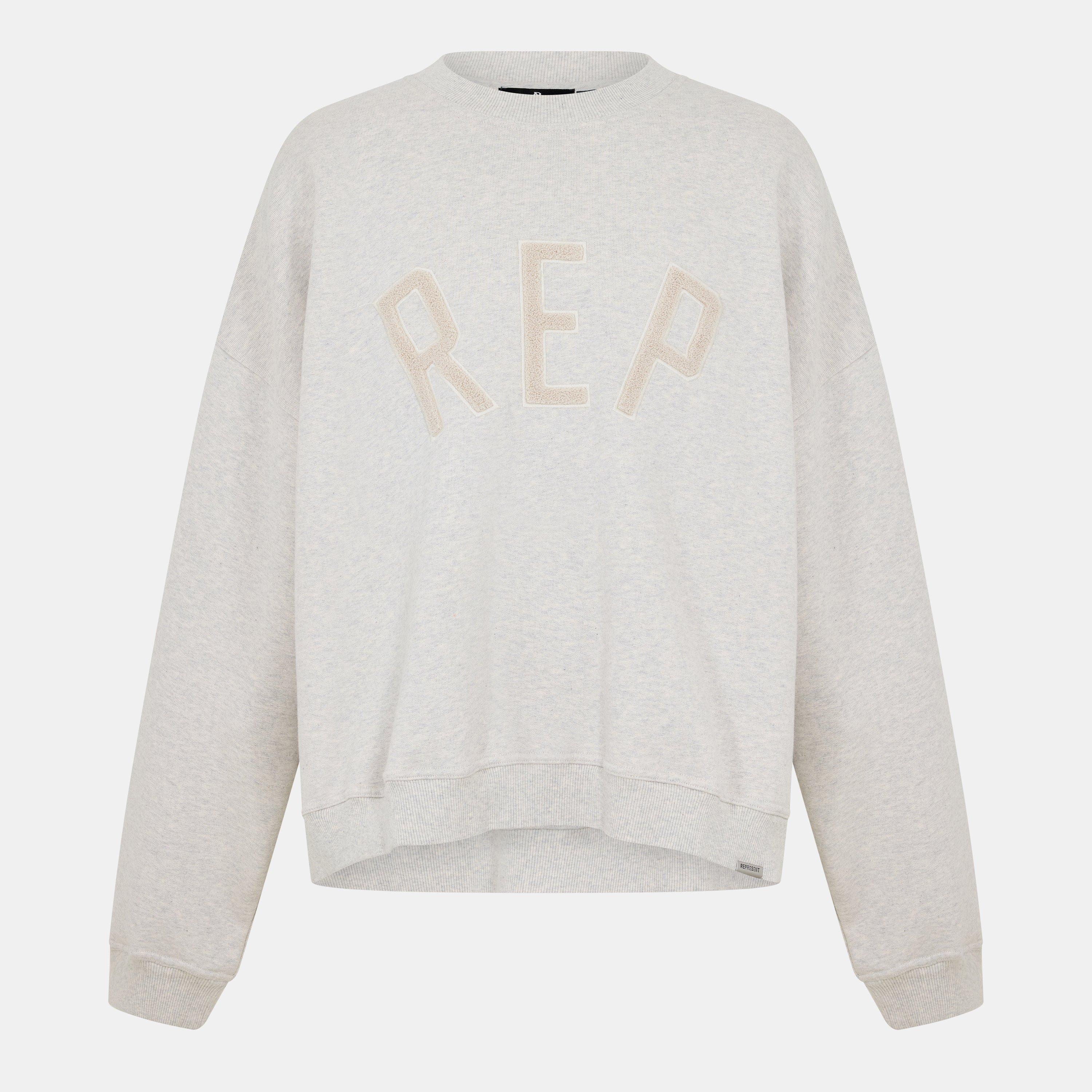 Cream Marl - Represent - Men's Crew Sweater - 1