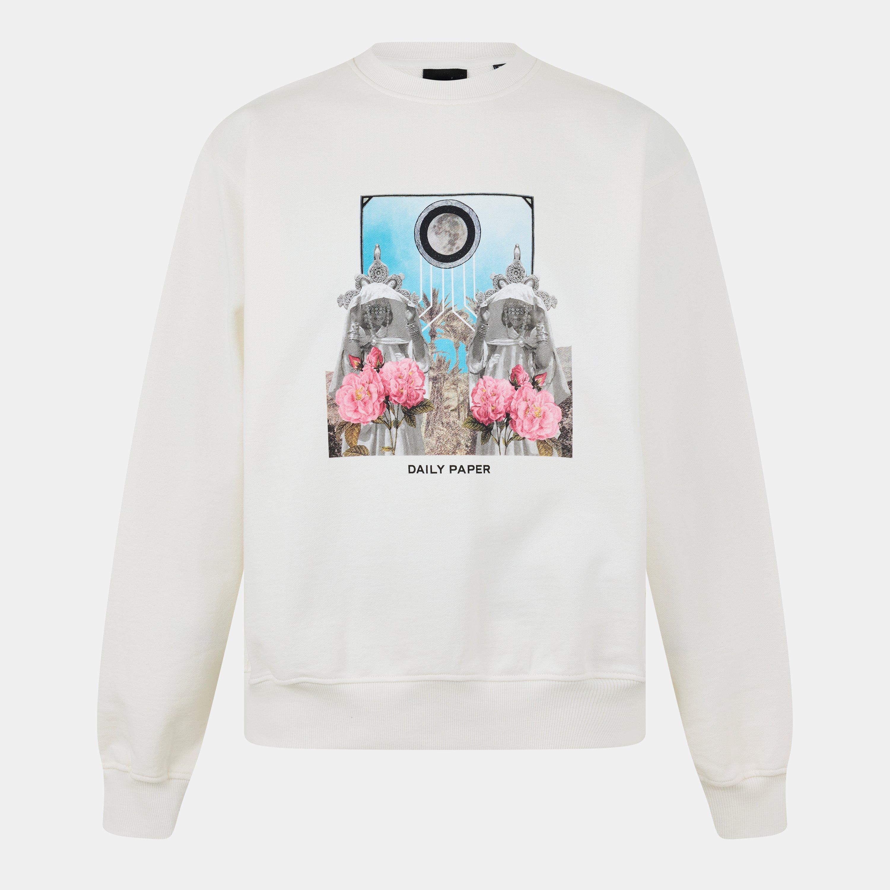 Egret White - Daily Paper - Palmiro Crew Sweatshirt - 1