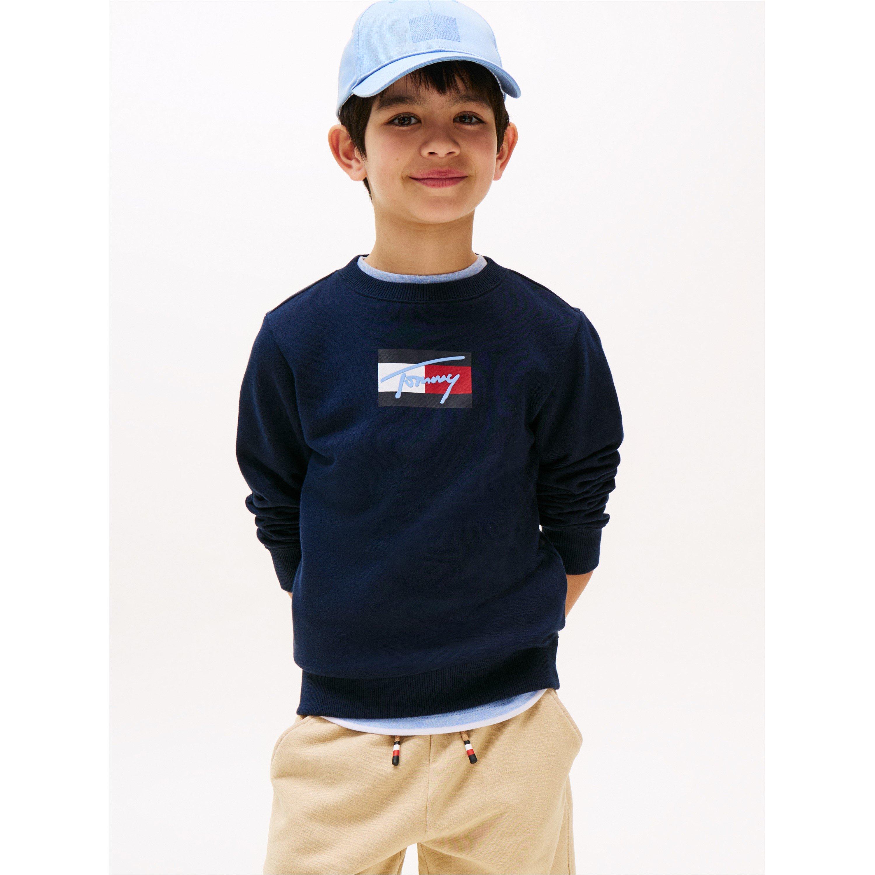 Night Navy C1G - Tommy Hilfiger - Kids' Crew Sweatshirt - 2