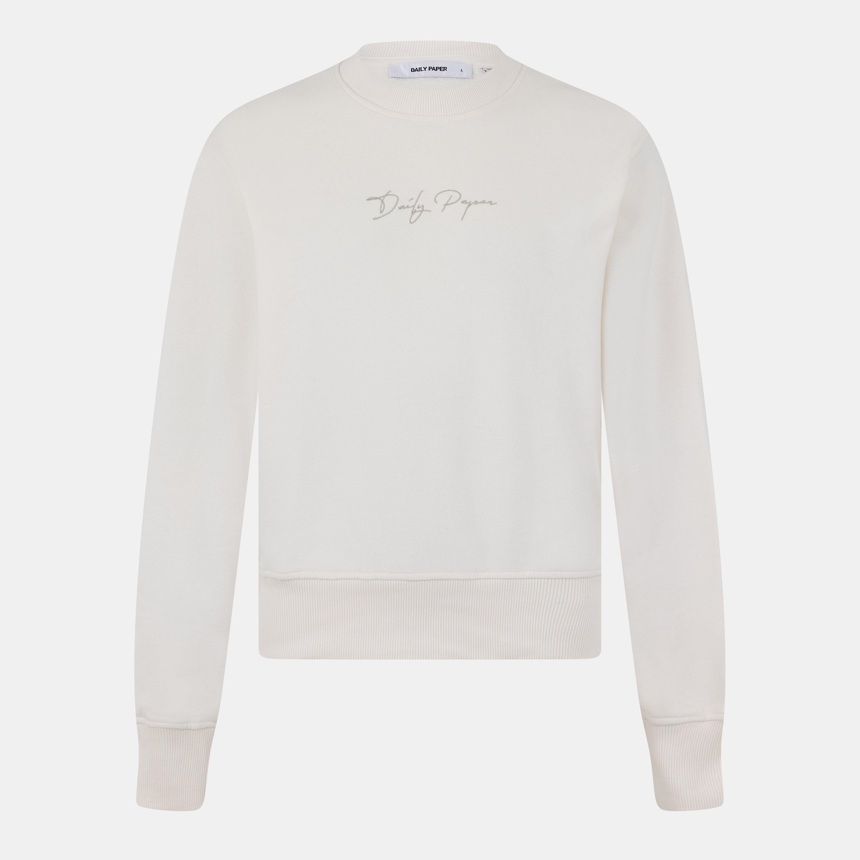 Egret White - Daily Paper - Men's Escript Crew Sweatshirt - 1