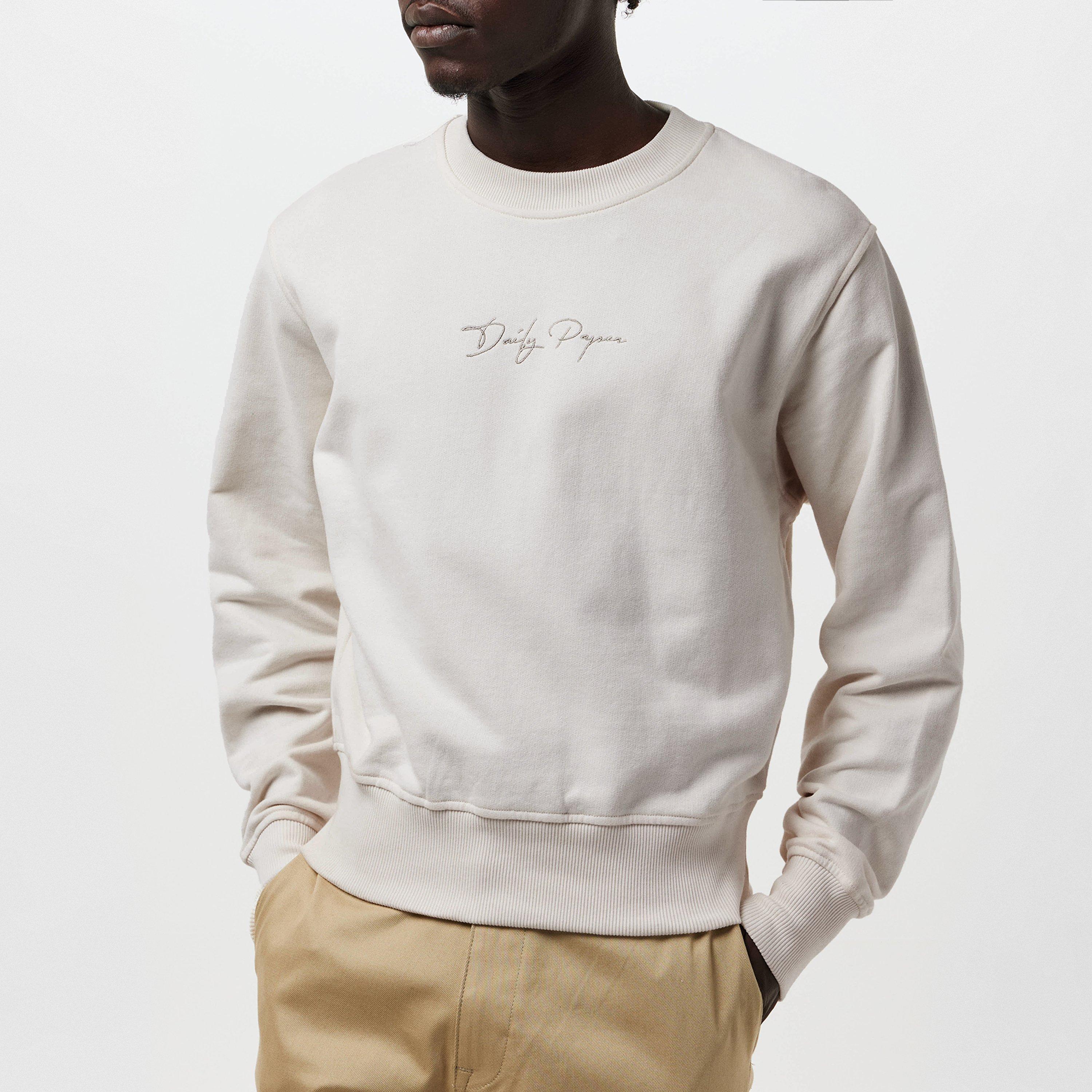 Egret White - Daily Paper - Men's Escript Crew Sweatshirt - 3