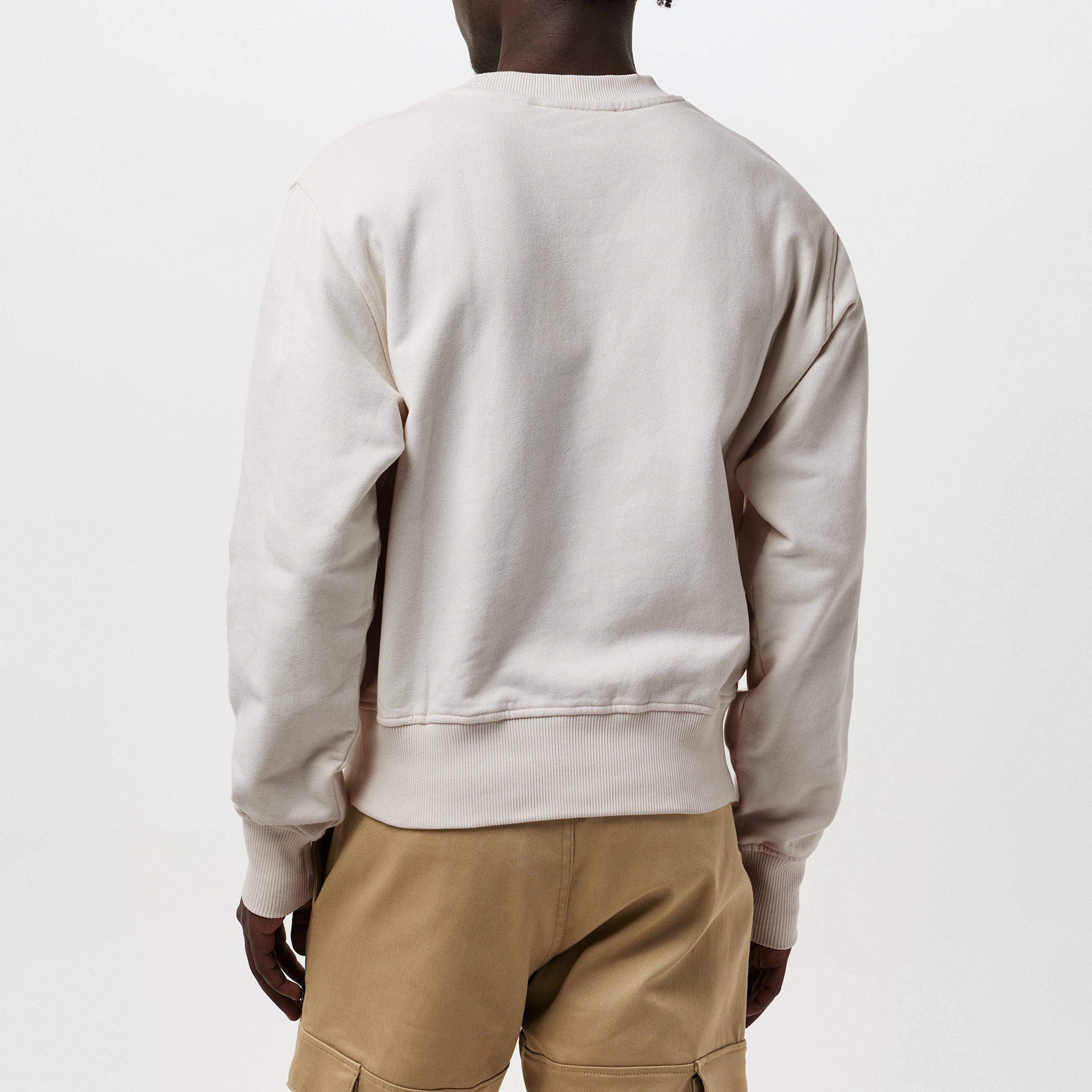 Egret White - Daily Paper - Men's Escript Crew Sweatshirt - 4