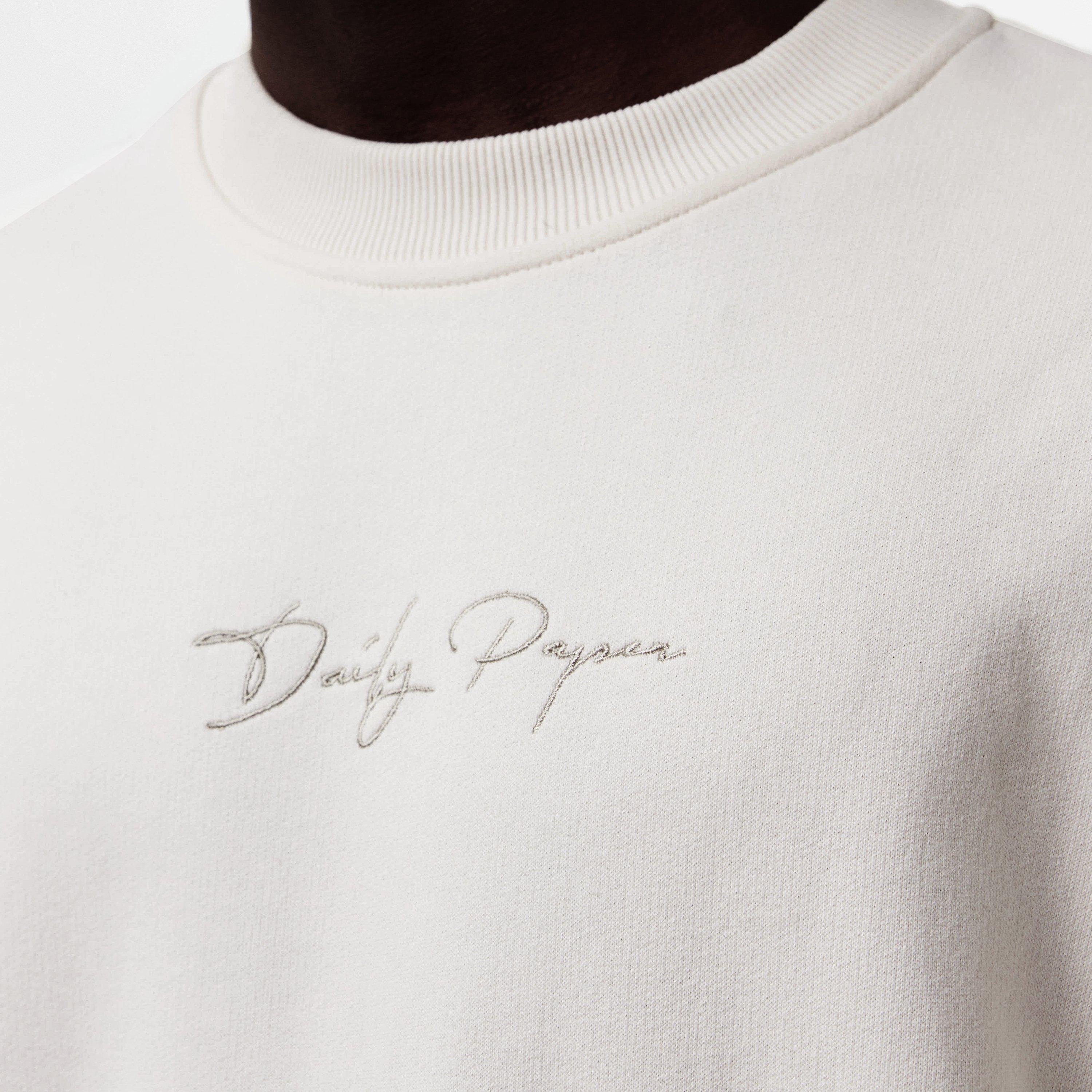 Egret White - Daily Paper - Men's Escript Crew Sweatshirt - 5