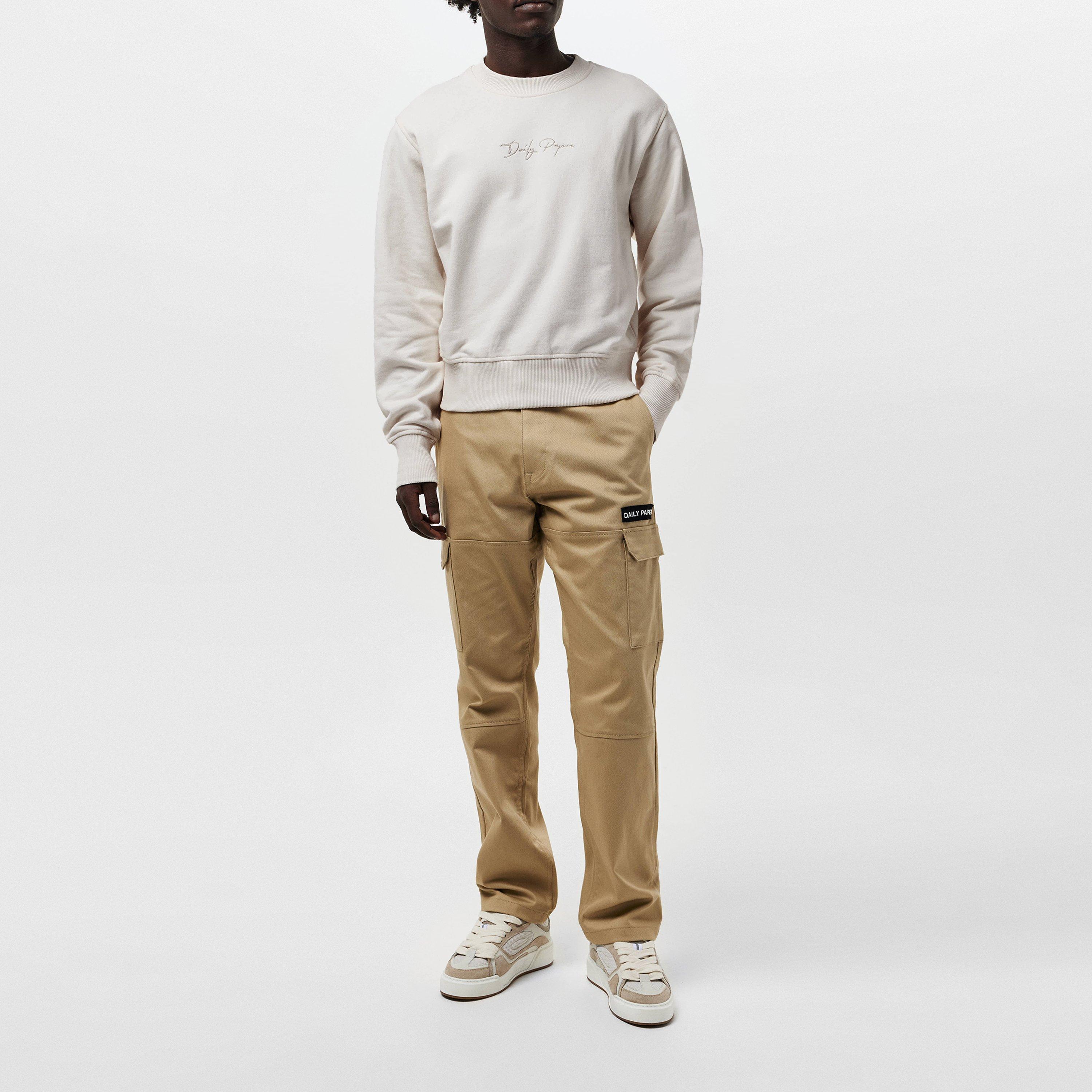 Egret White - Daily Paper - Men's Escript Crew Sweatshirt - 6